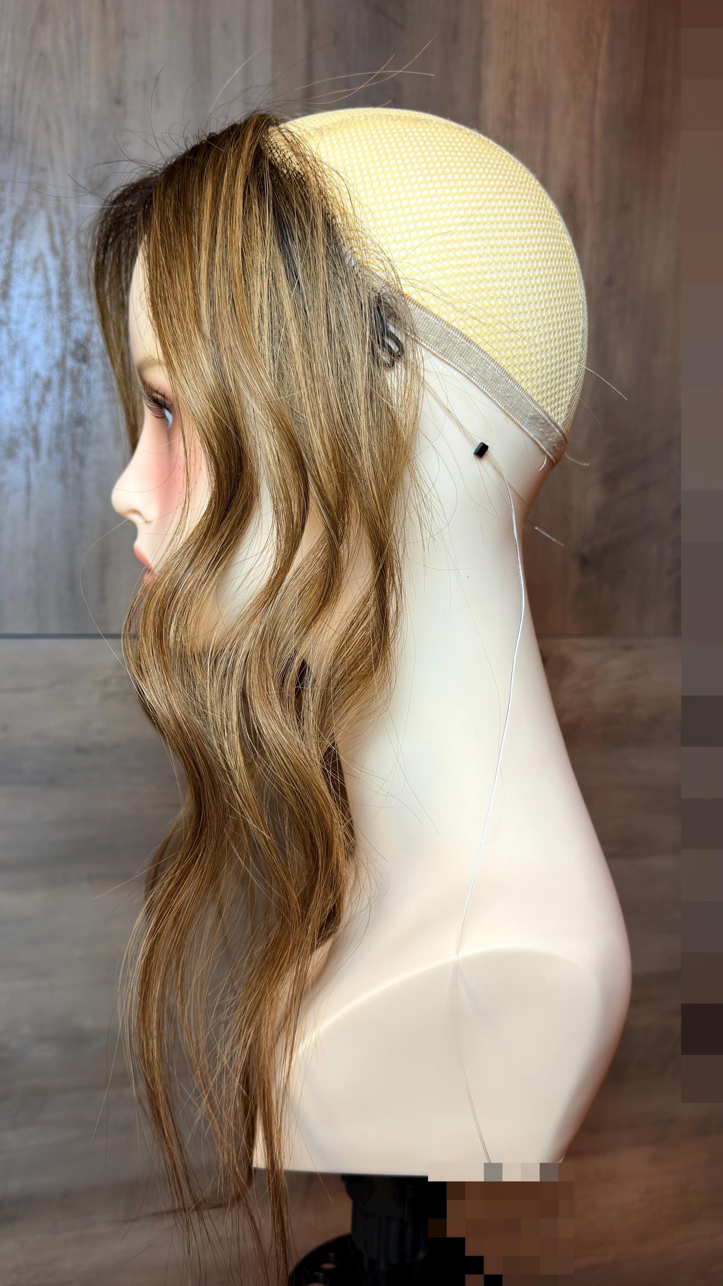 Human Hair Hairline Topper 2x11” or 3x11” | Halo Attachment | Ear-to-Ear Coverage | Thinning Hair & Alopecia | 14"-16/18" | ANGEL