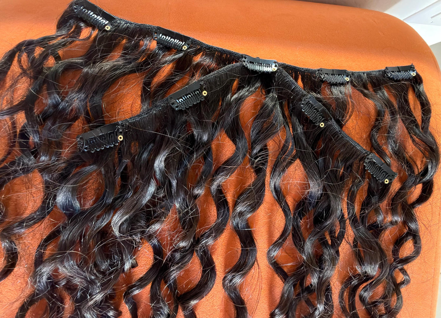European Hair Octopus Clip Extensions | | 14”-26” Perm Curls on some colors | 4 legs 6”/Leg Hair Extension | Add Volume & Length TATA