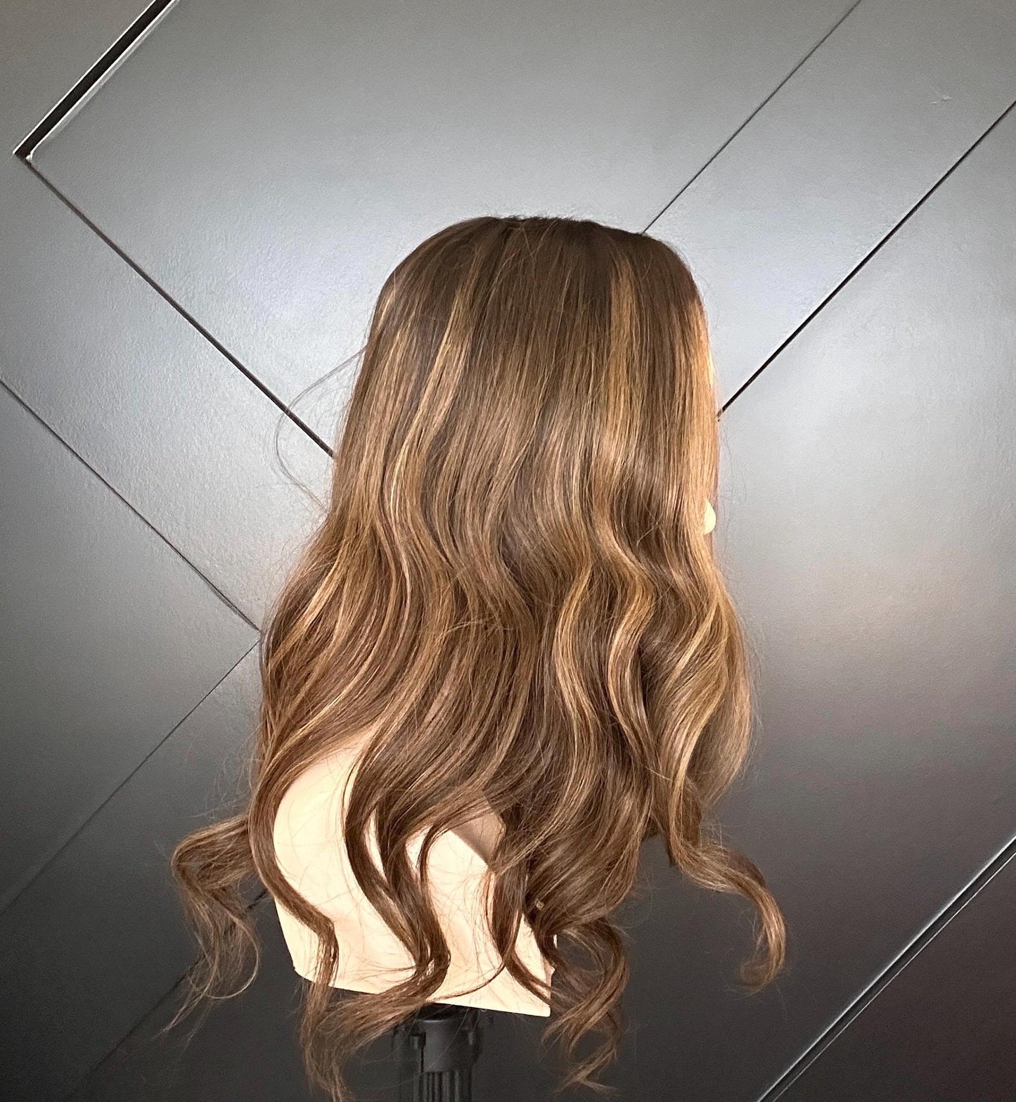 MELODY 14-22” Custom-Made Brazilian Hair Topper Custom Premium Human Hair Topper – 8x8 Silk Top, Double Drawn, medium Density