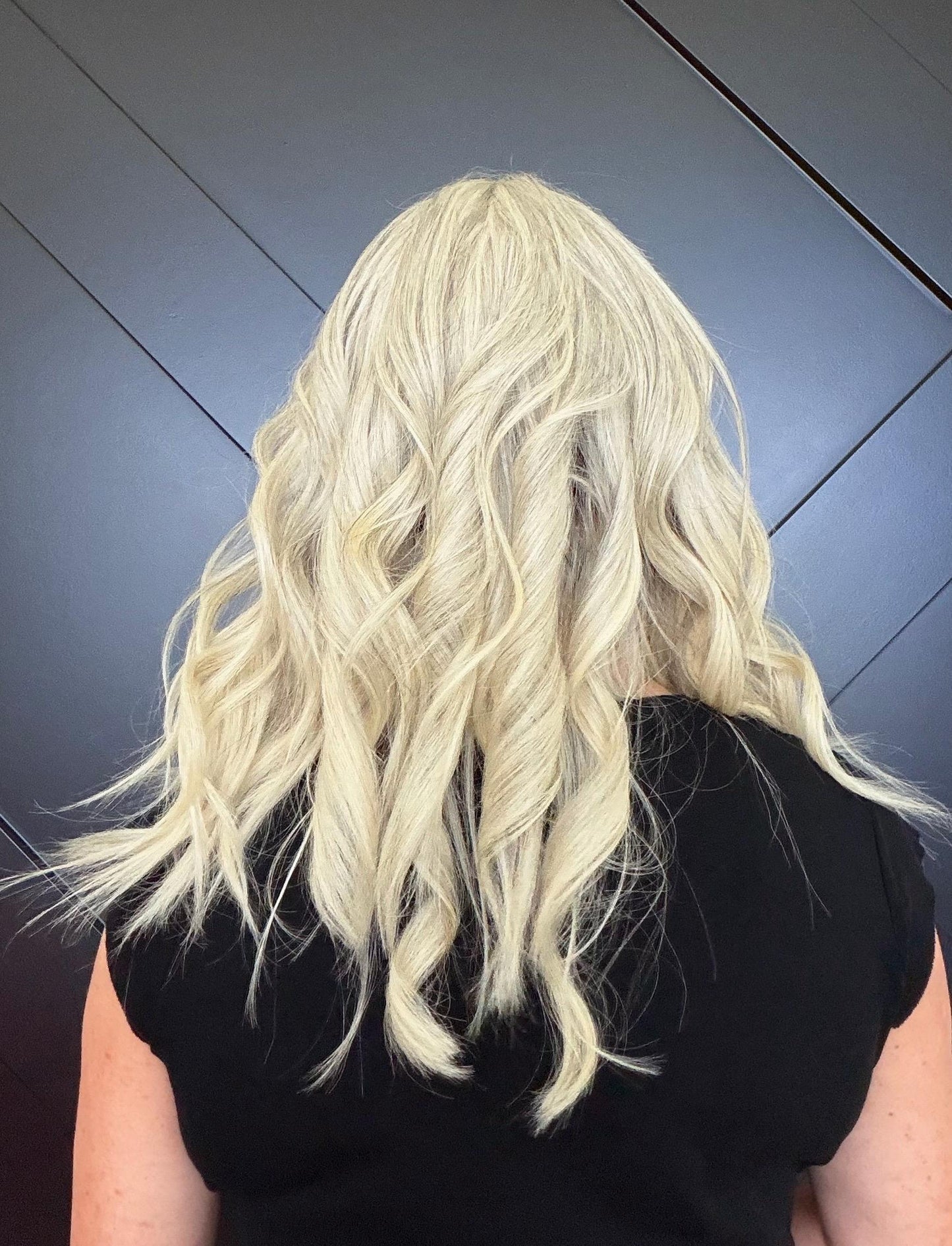 MITZ 9x9 clipless 360 European human hair topper| Salt and Pepper light blonde, closed laced Halo Attachment, Clipless, silk liner 18-24”