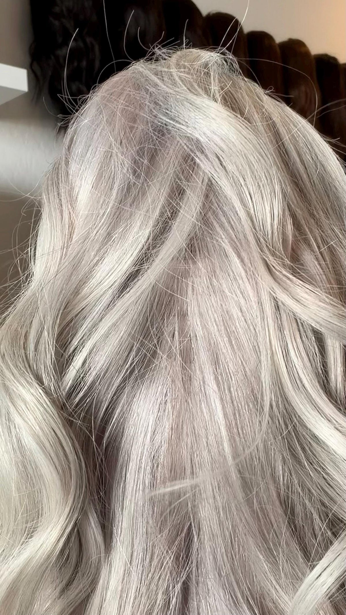 LELE 18 Human Hair Wig | Salt and Pepper lace top wig | High Density | 18” diamond net | silicone for better fit size medium