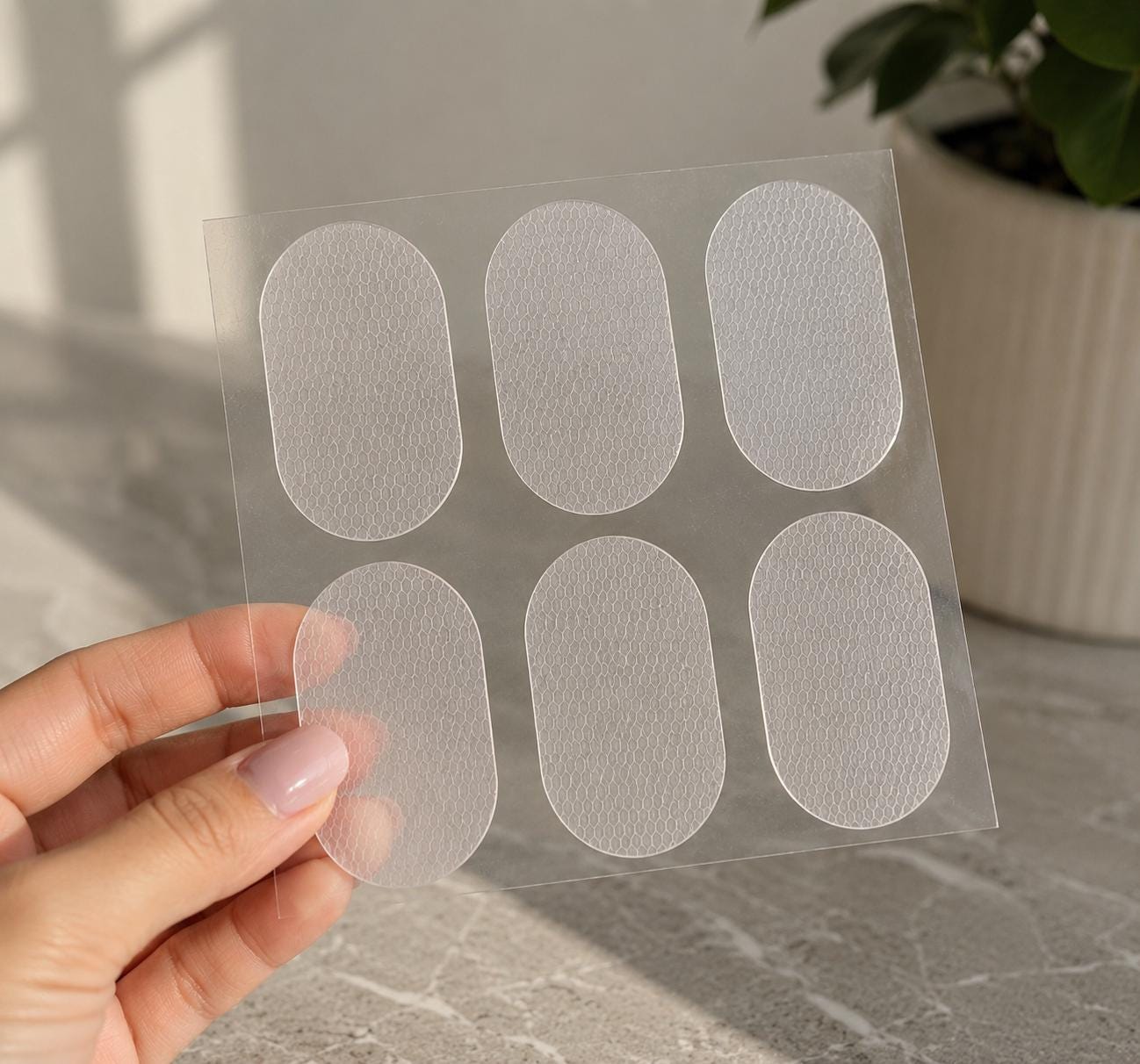 Silicone Grip Pads for Wigs & Toppers – Sew-In Anti-Slip Silicone Patches | Soft for Sensitive Scalp | Set of 6