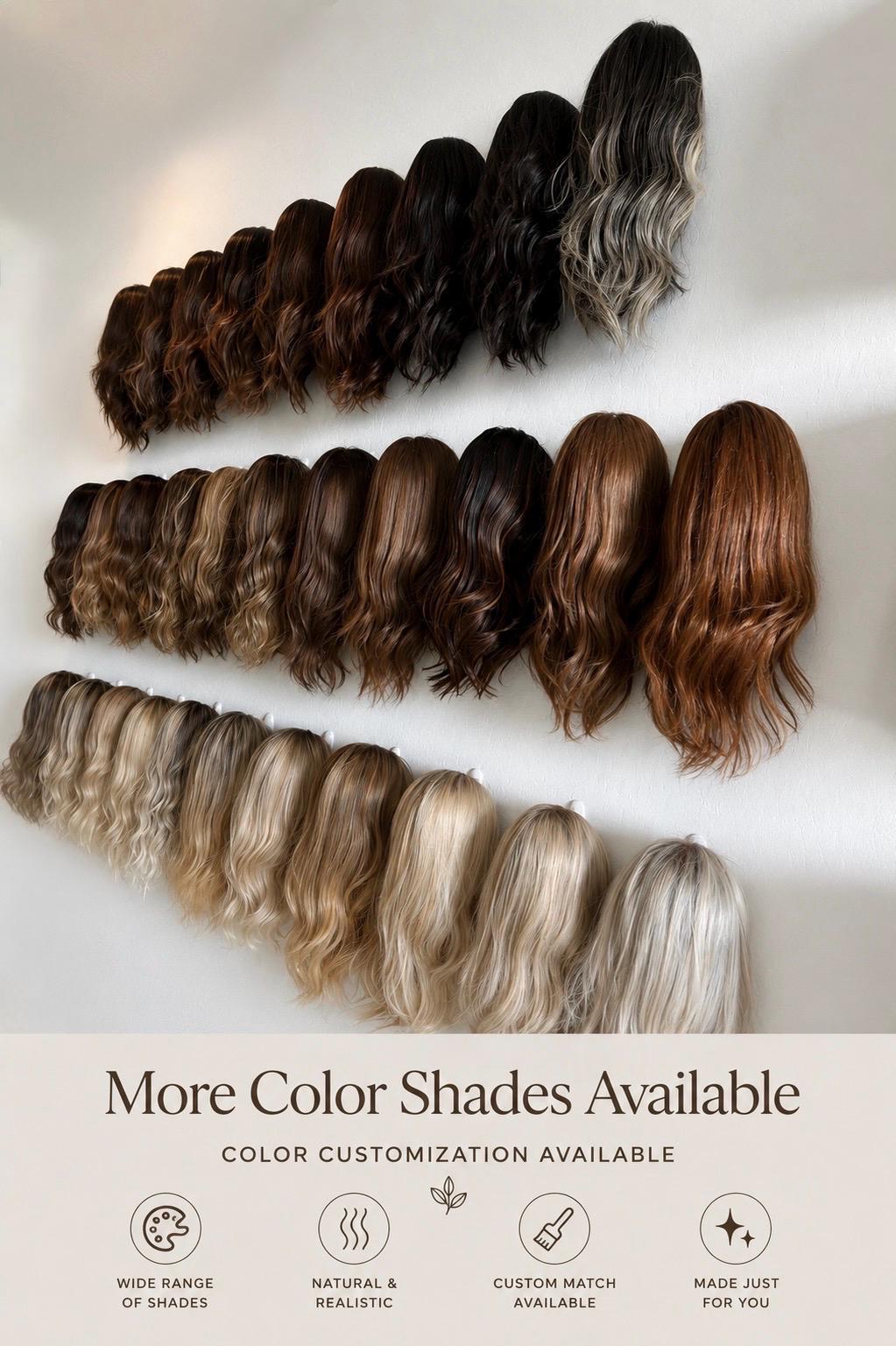 Hair Topper 16"-20" 180 % Density Monofilament and Silk Top Human Hair Topper – Custom Color and Size