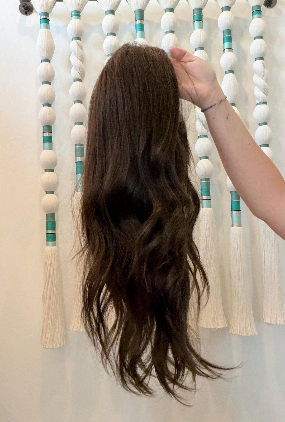 BON BON Layered Brazilian Remy Human Hair Wig | Natural Density 5x5.5” Lace Top Wig | 18-28” Brown #3 Matte