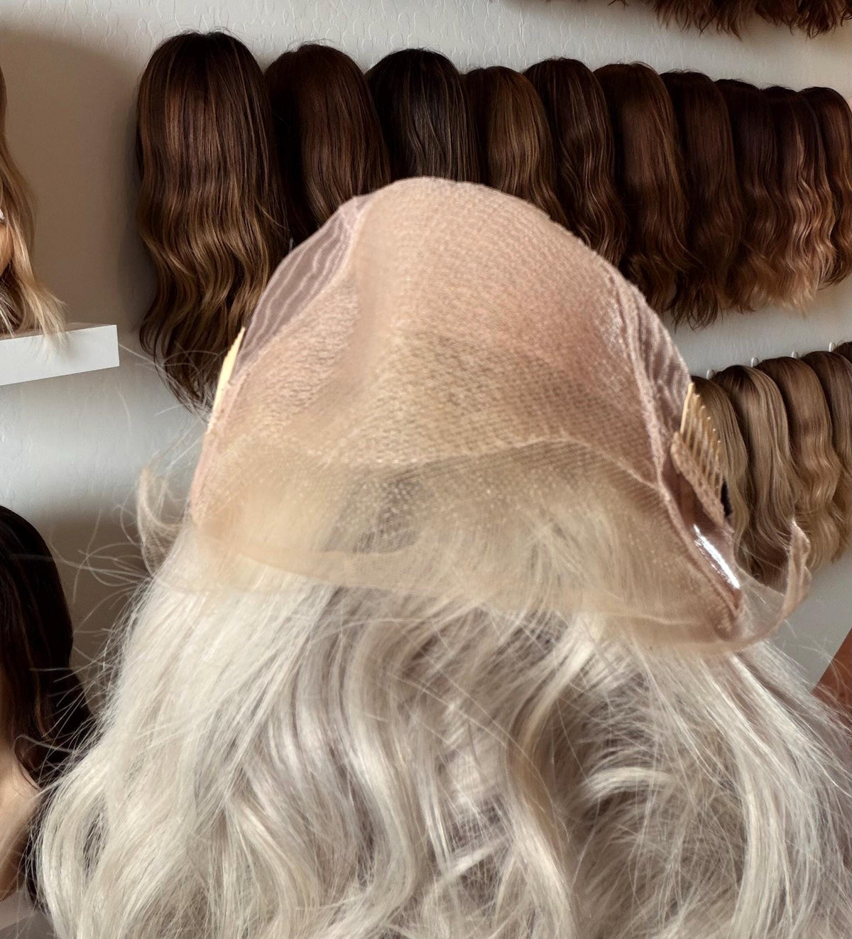 LELE 18 Human Hair Wig | Salt and Pepper lace top wig | High Density | 18” diamond net | silicone for better fit size medium