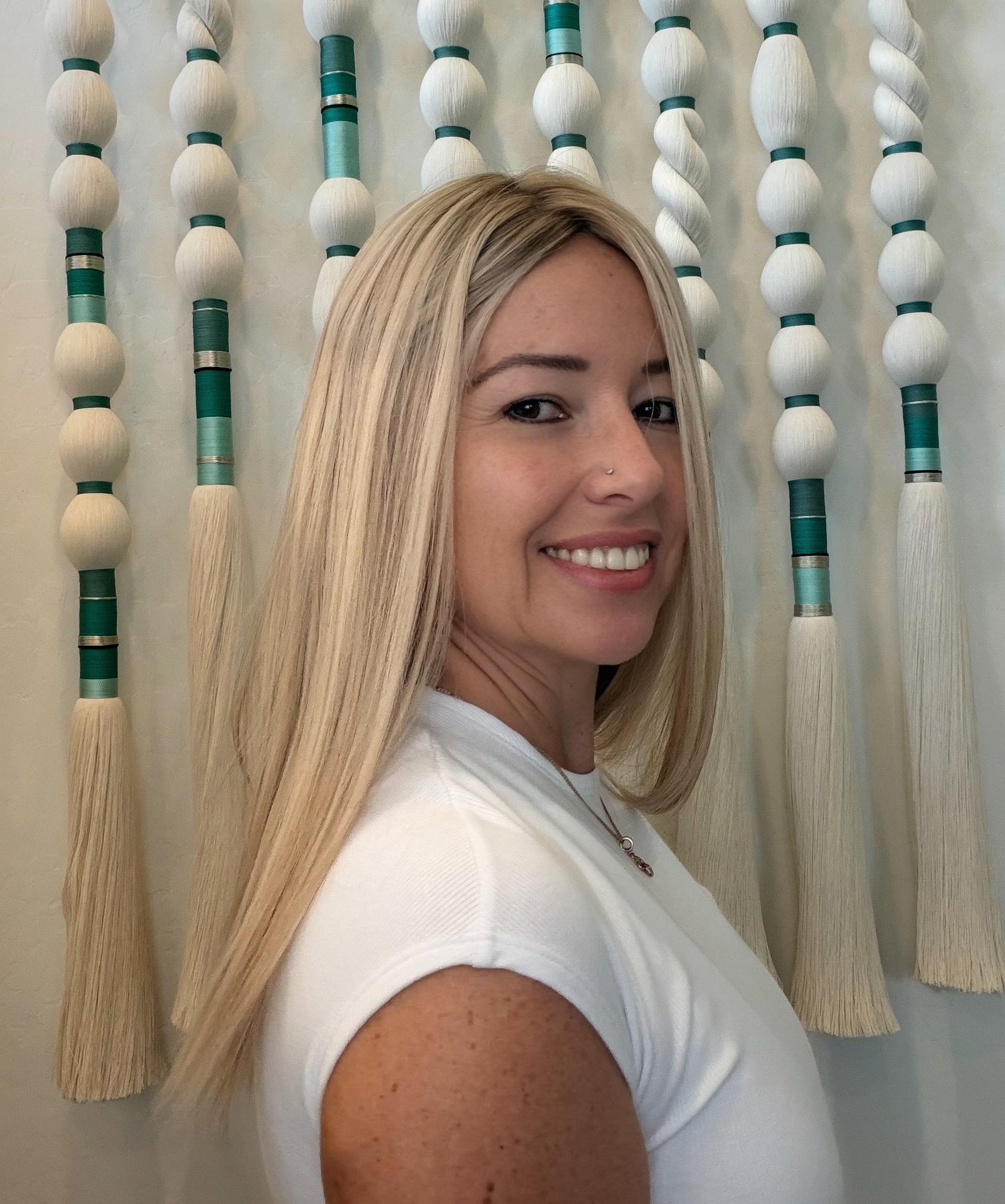 PUDDING 18" 8x8 topper 4x4 Silk Top Human Hair Topper – Ashy Blonde with Highlights | | Realistic Scalp Look | Brazilian Remy Human Hair