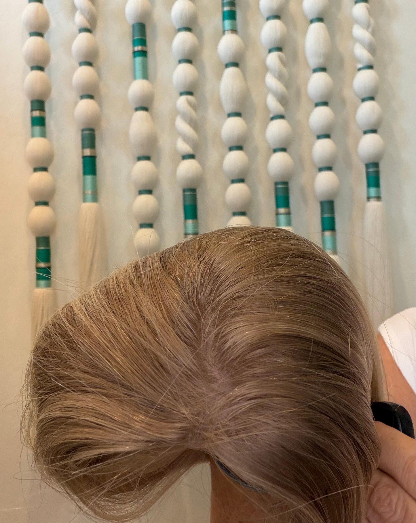 PARFAIT 18" 8x8 topper 4x4 Silk Top Human Hair Topper – Ashy Blonde with dimension | Realistic Scalp Look | Brazilian Remy Human Hair