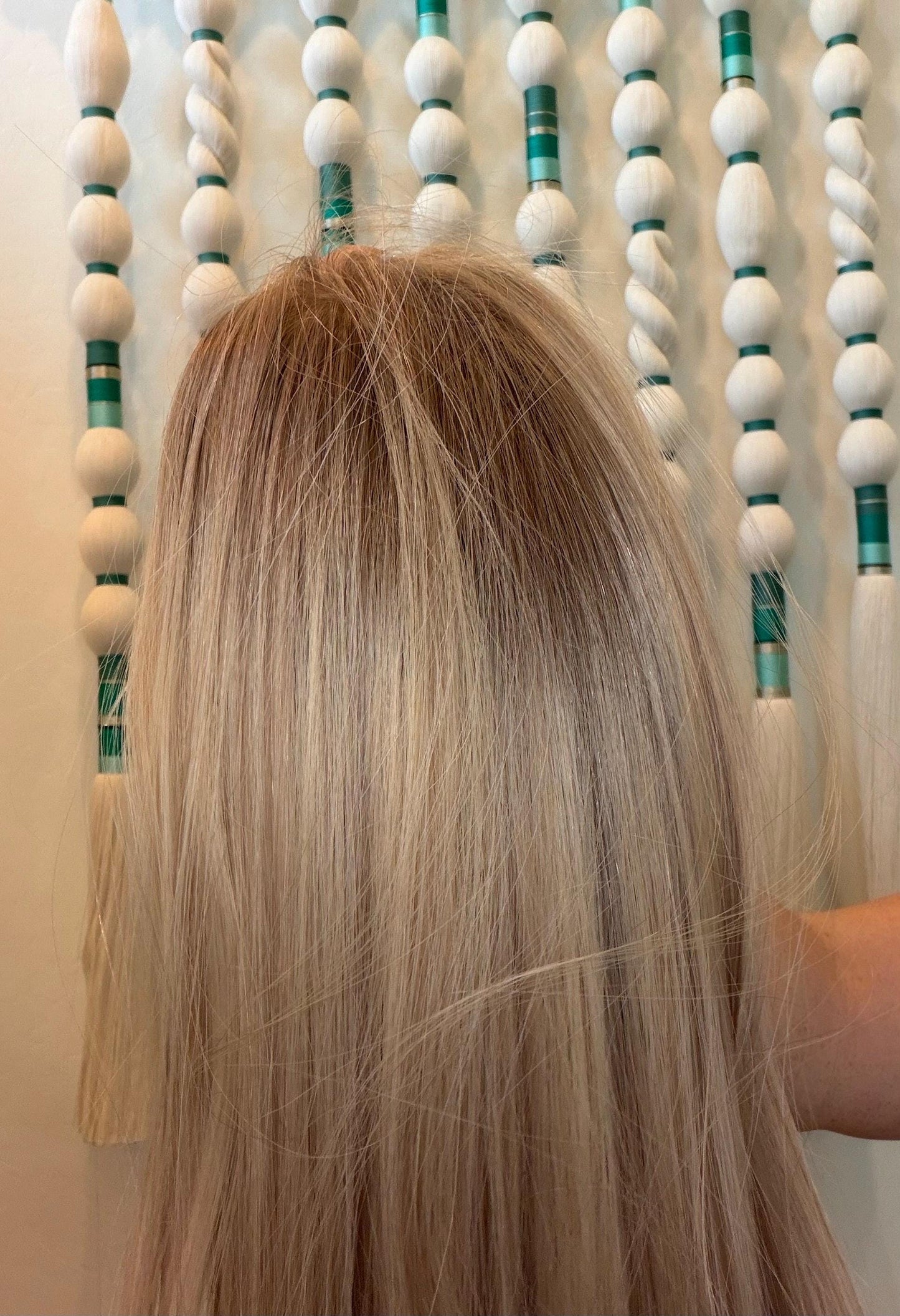 PARFAIT 18" 8x8 topper 4x4 Silk Top Human Hair Topper – Ashy Blonde with dimension | Realistic Scalp Look | Brazilian Remy Human Hair