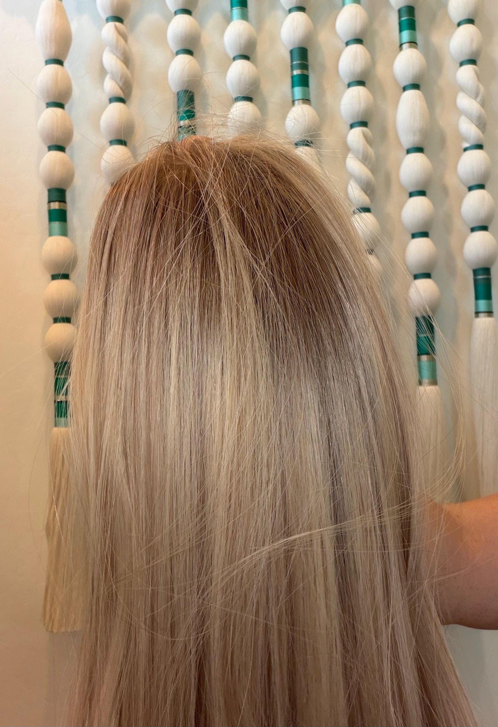 PARFAIT 18" 8x8 topper 4x4 Silk Top Human Hair Topper – Ashy Blonde with dimension | Realistic Scalp Look | Brazilian Remy Human Hair