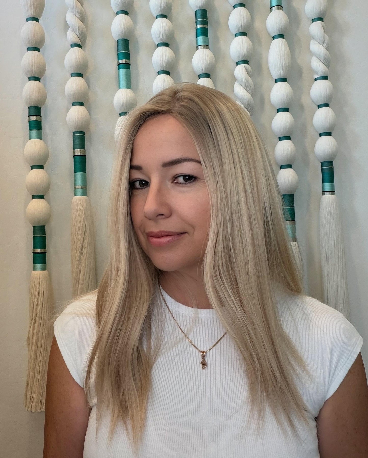 PARFAIT 18" 8x8 topper 4x4 Silk Top Human Hair Topper – Ashy Blonde with dimension | Realistic Scalp Look | Brazilian Remy Human Hair