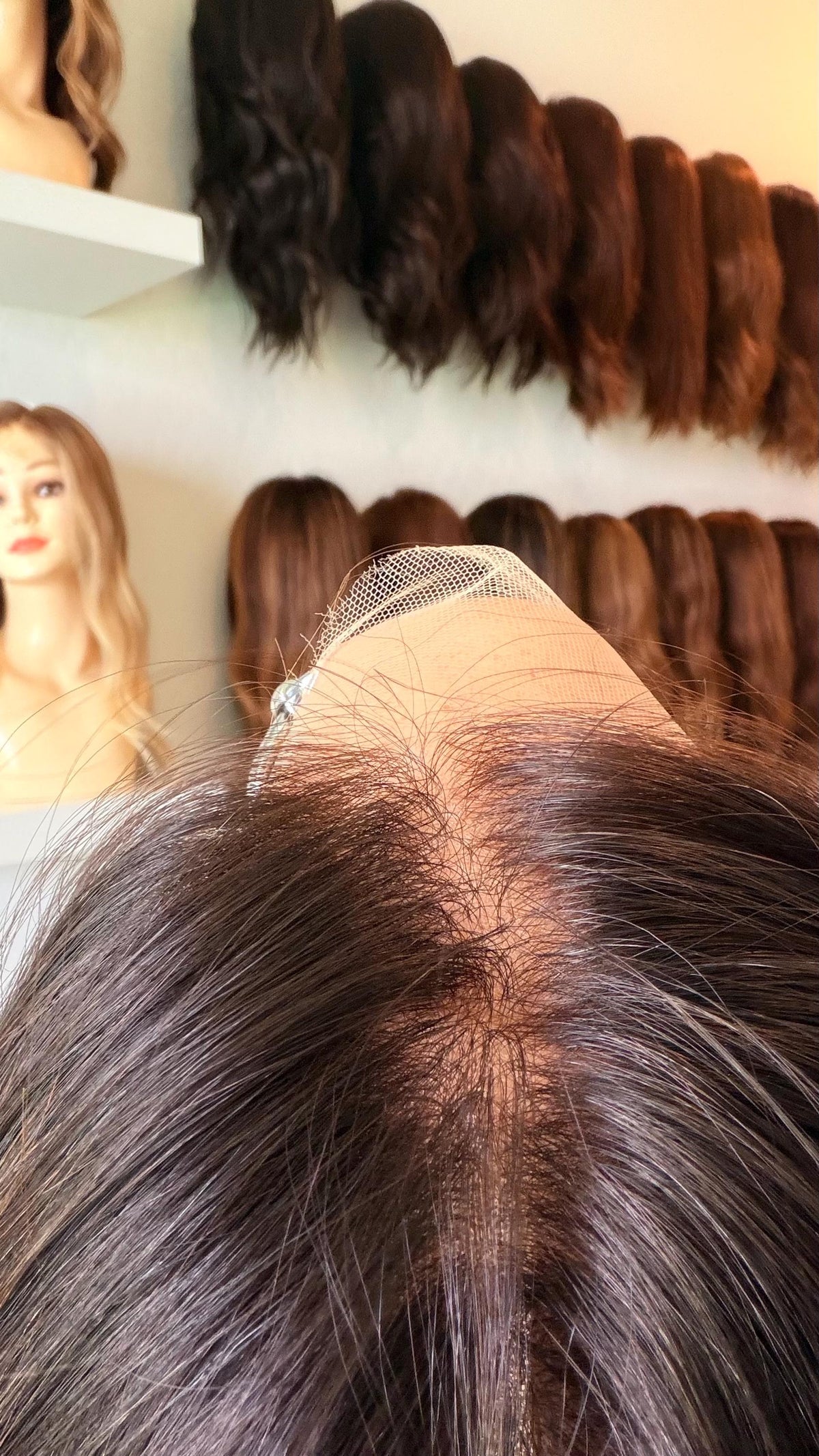 BAKLAVA Lace Front Wig with Liner Premium Brazilian Human Hair | Dark roots Blonde Balayage Natural Density 18-28" Ready to Ship as Shown