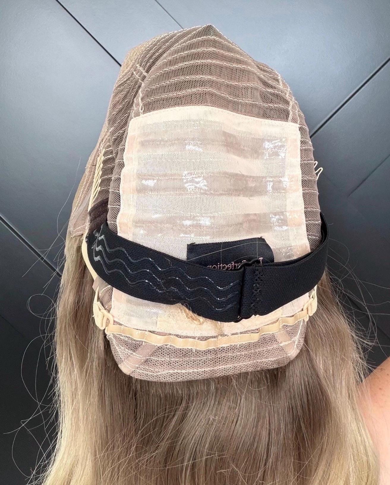 Set of 2 Silicone Wig Grip Straps | Adjustable Replacement Back Straps for Wigs & Toppers | Non-Slip Wig Band | Cranial Prosthesis Accessory