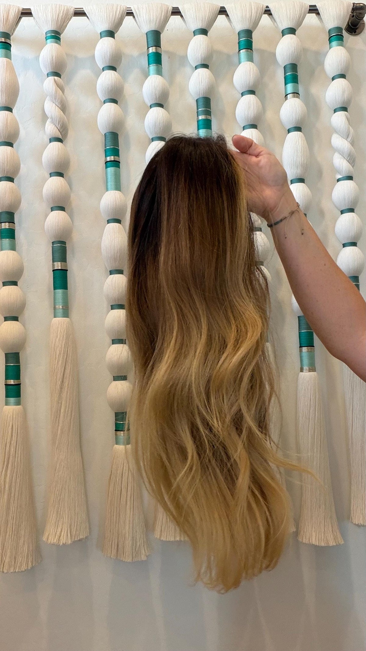 ECLAIR Layered Brazilian Remy Human Hair Wig | Natural Density 5x5.5” Lace Top Wig | 18-28"” Blonde Balayage.
