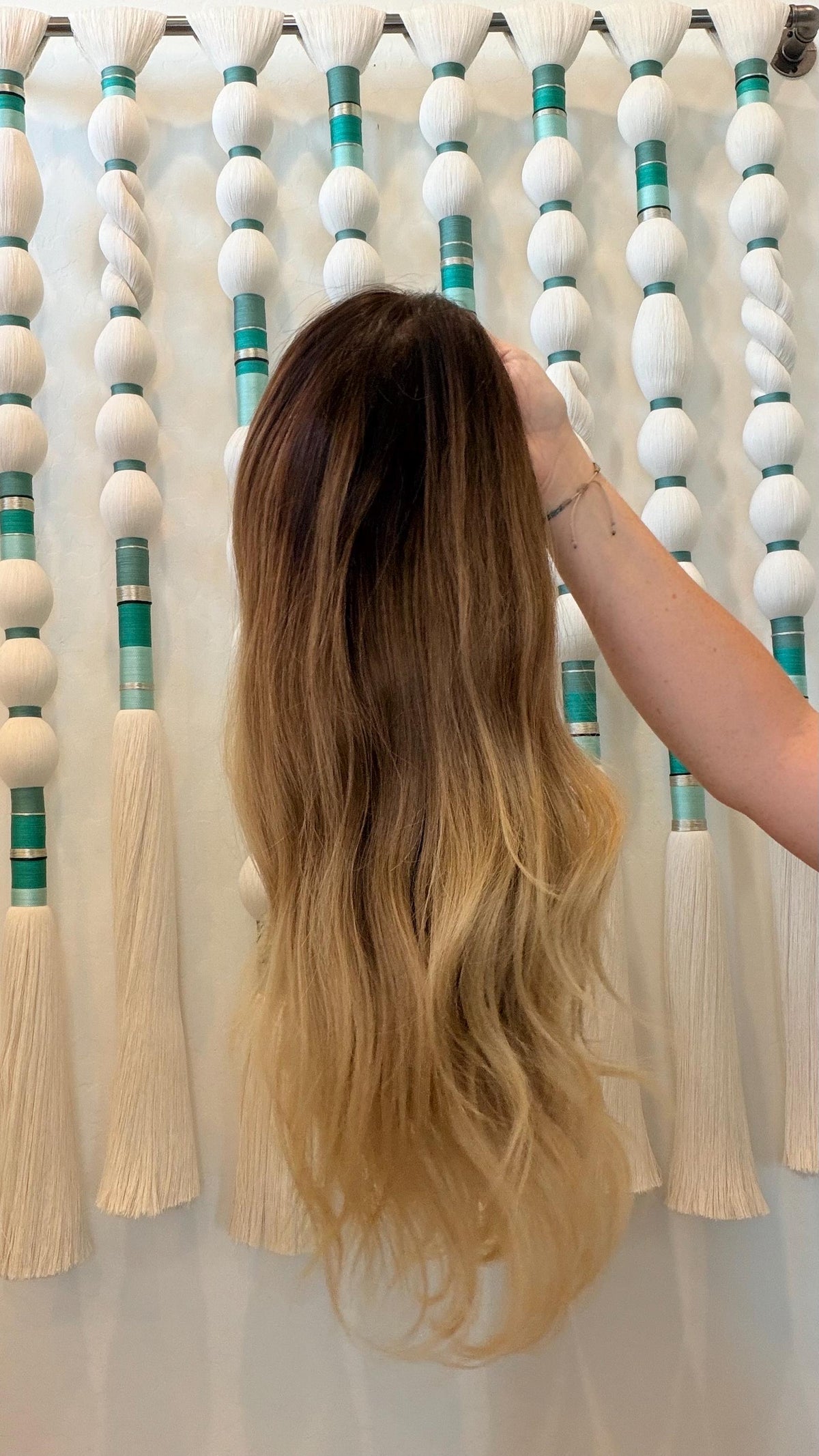 ECLAIR Layered Brazilian Remy Human Hair Wig | Natural Density 5x5.5” Lace Top Wig | 18-28"” Blonde Balayage.