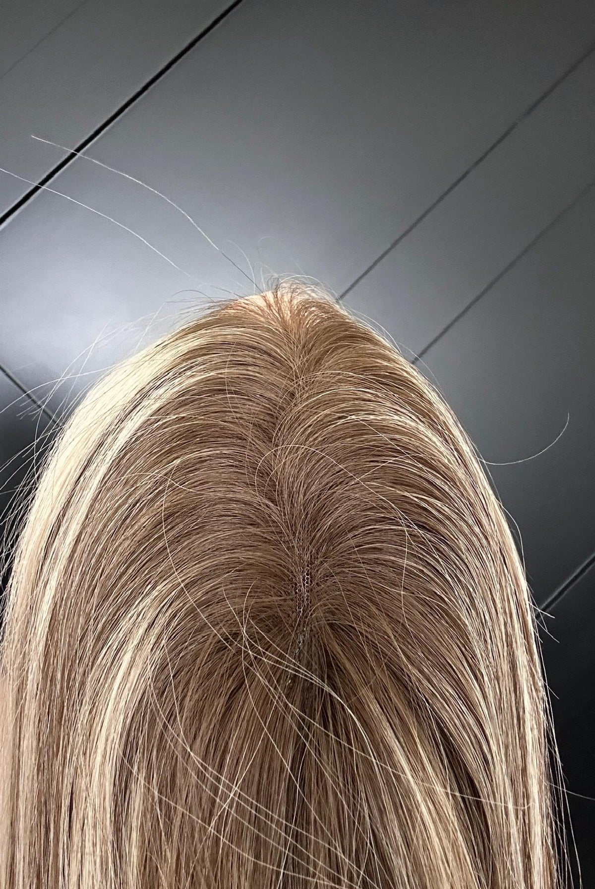 LUCKY Layered Chinese Remy Human Hair Wig | Natural Density 9x5” Lace Top Wig | light brown with highlights | 16-24”