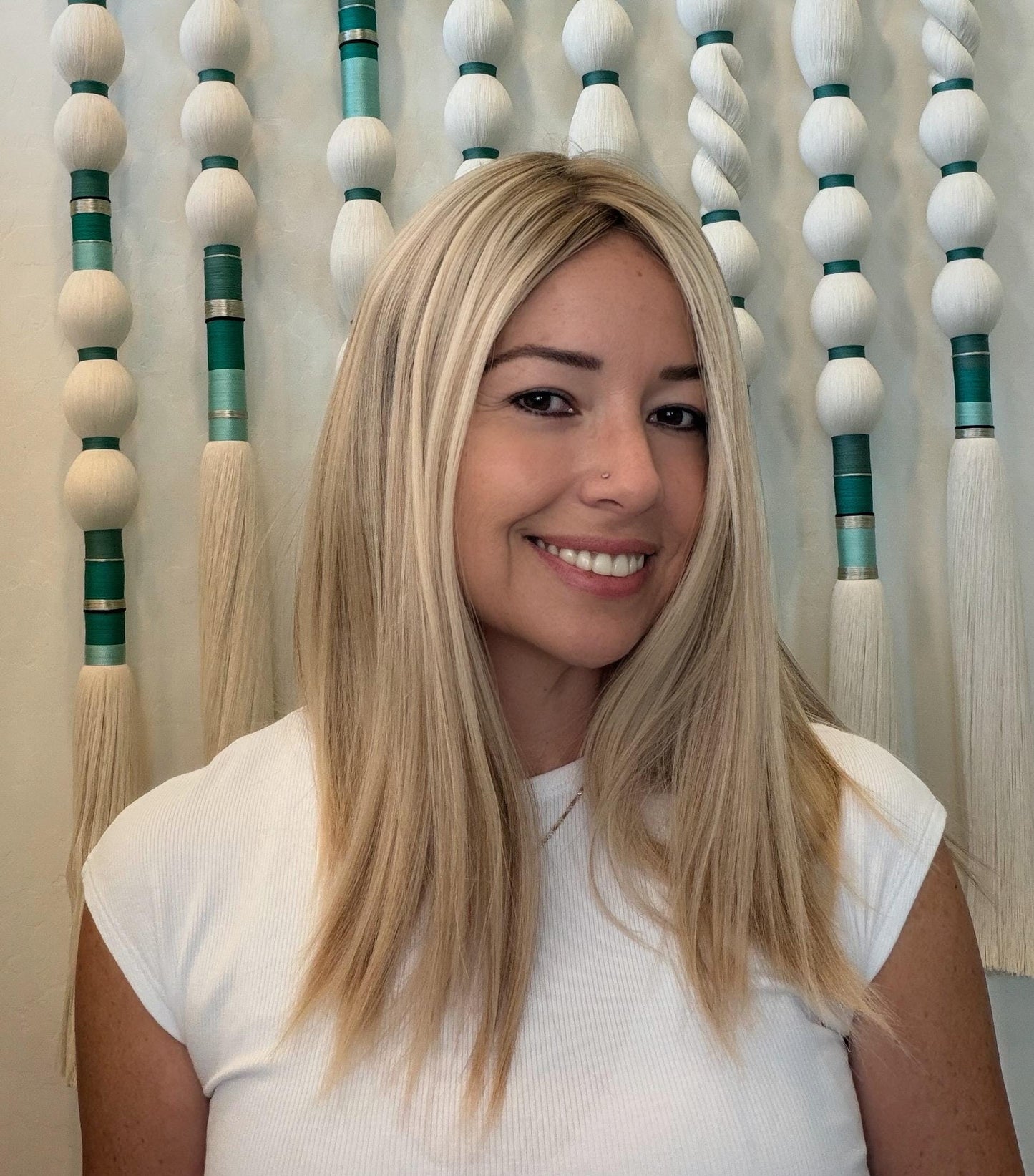 PUDDING 18" 8x8 topper 4x4 Silk Top Human Hair Topper – Ashy Blonde with Highlights | | Realistic Scalp Look | Brazilian Remy Human Hair