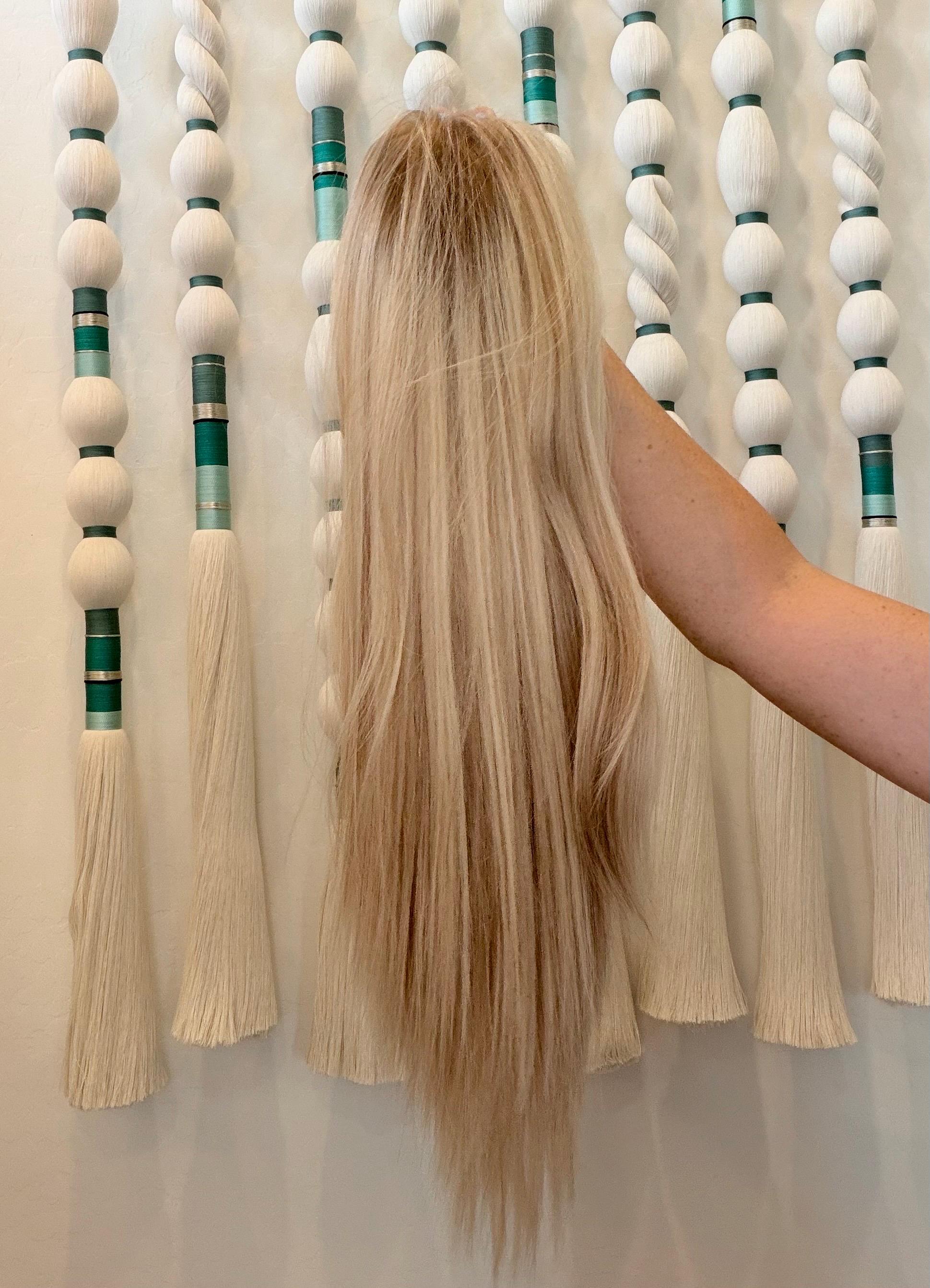 PARFAIT 18" 8x8 topper 4x4 Silk Top Human Hair Topper – Ashy Blonde with dimension | Realistic Scalp Look | Brazilian Remy Human Hair