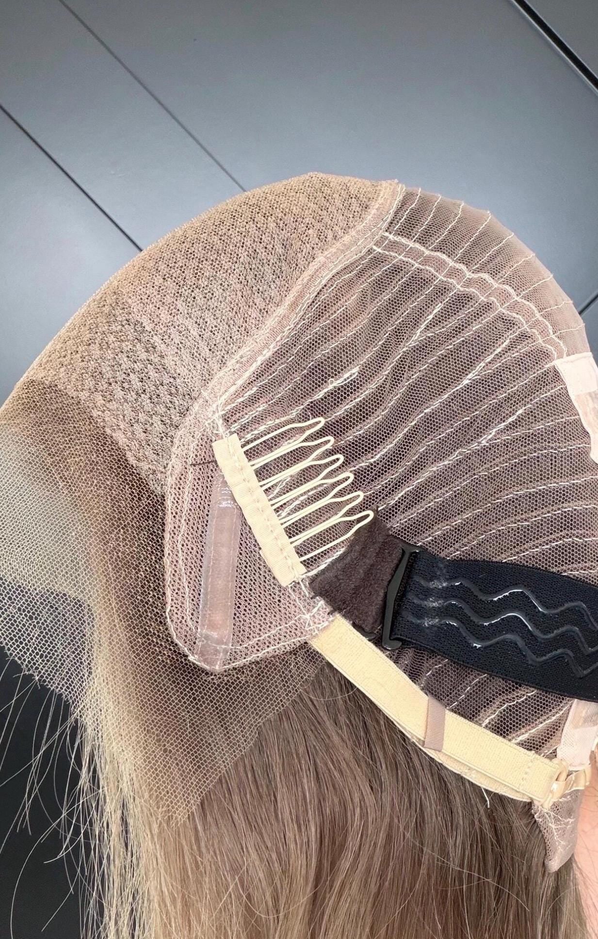 Set of 2 Silicone Wig Grip Straps | Adjustable Replacement Back Straps for Wigs & Toppers | Non-Slip Wig Band | Cranial Prosthesis Accessory