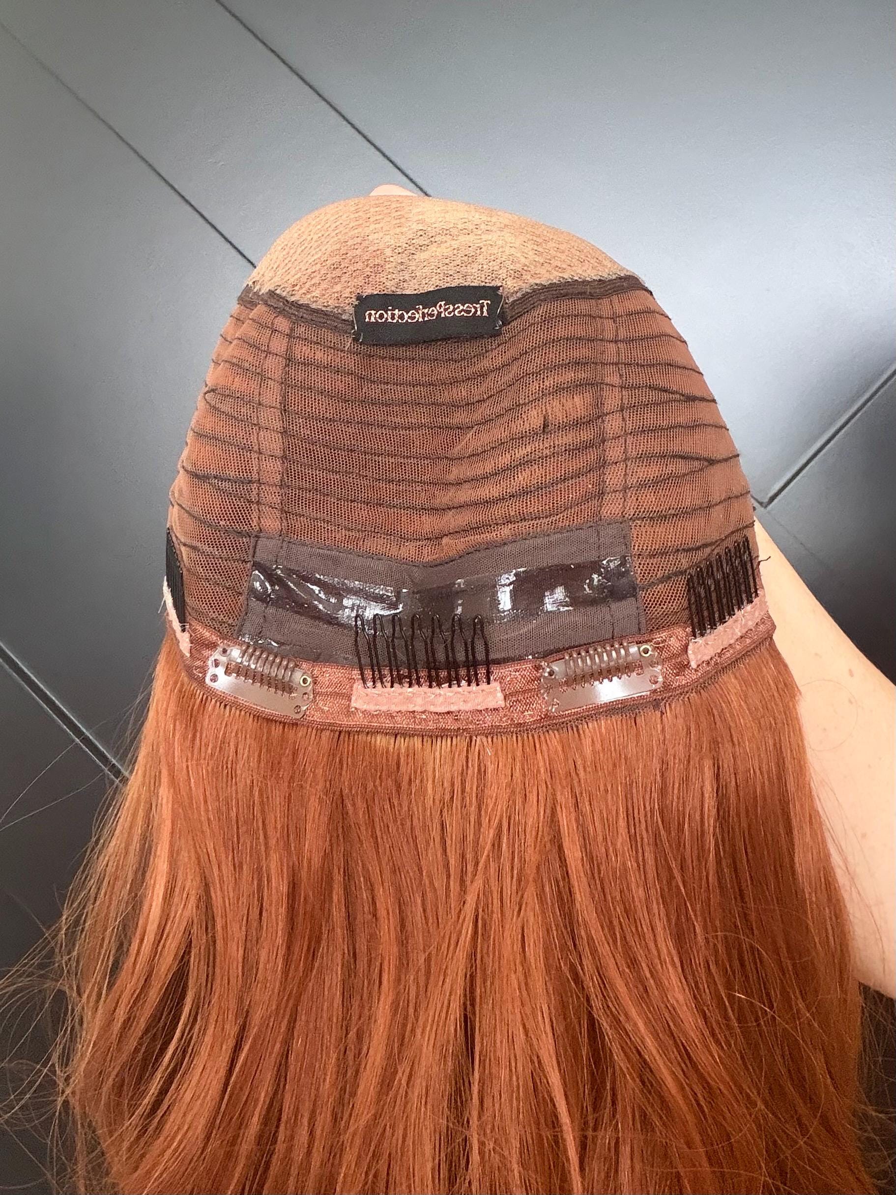 SPICYPOPPY 9x9 Clipless European Remy Human Hair Topper | 5x5 Lace front topper, Dark Brown, 16-26”, color customization available