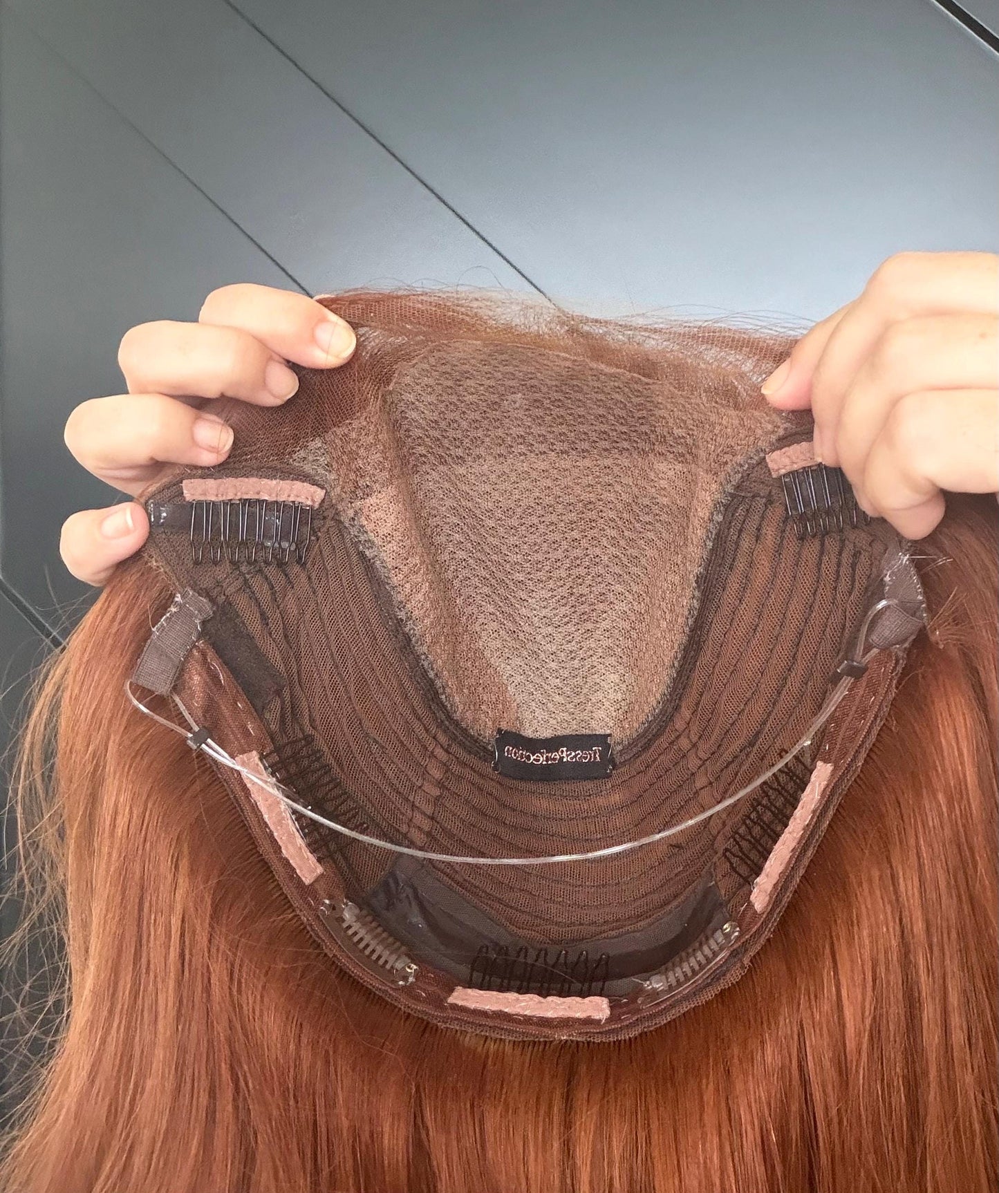 SPICYPOPPY 9x9 Clipless European Remy Human Hair Topper | 5x5 Lace front topper, Dark Brown, 16-26”, color customization available
