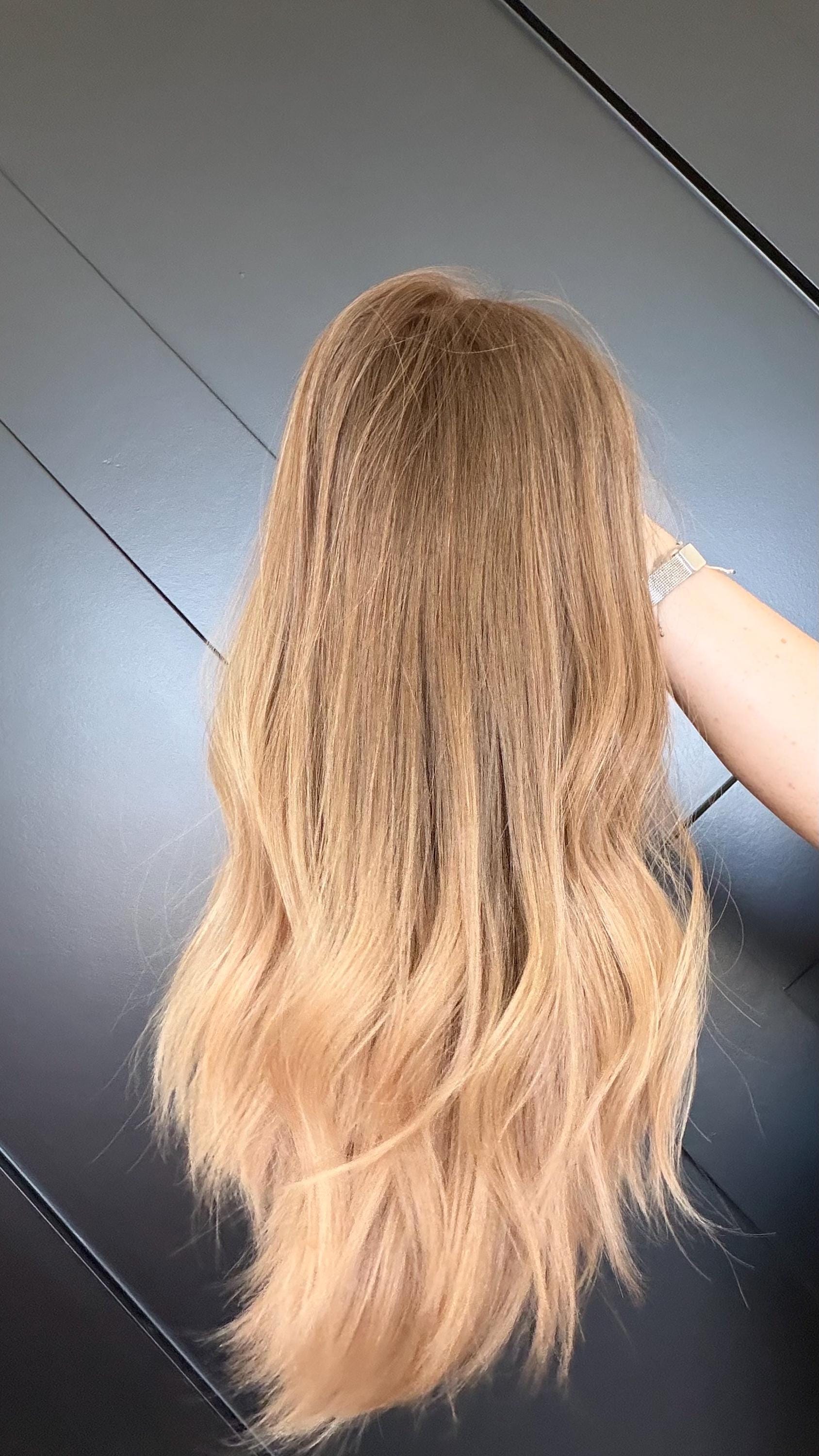 RAMONA Russian Human Hair Lace Topper 18” 5x6, 7x7, 8x8, 9x9 | Blonde Balayage Wig | Russian Remy Hair | luxury silky Remy hair natural