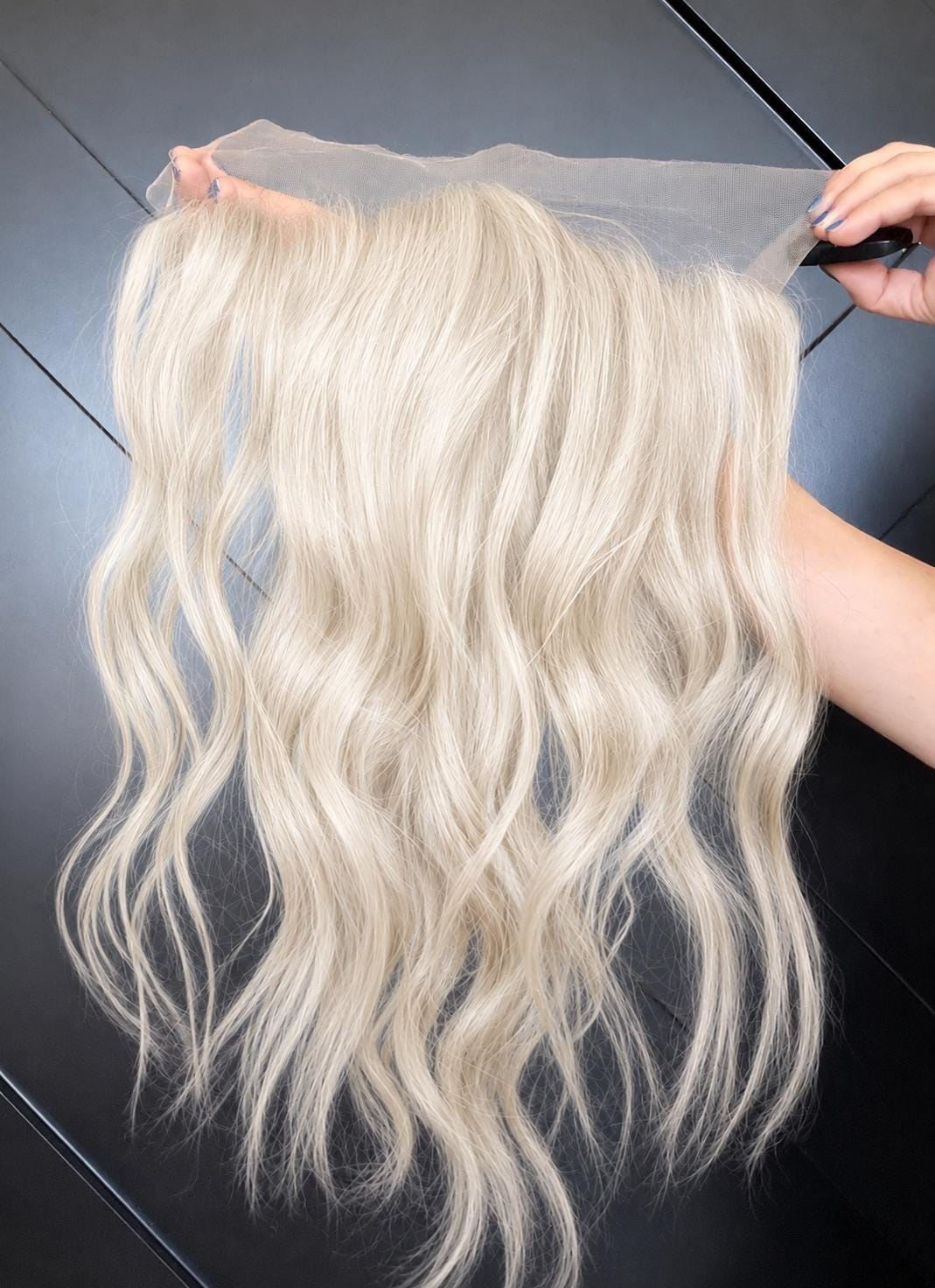 MONARK Brazilian Human Hair T-Crown T-Shaped Hairline Topper 2x11 + 4x6 deep base | Halo | Receding Hairline | Thinning Hair 10-16" t-lace