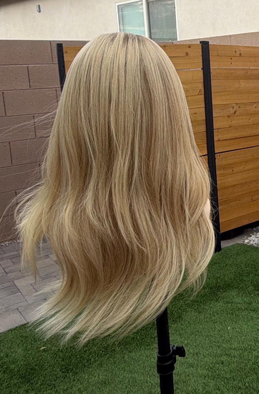 Custom Order for Dana: Upgrade to Handtied cap on Kimmy, 4 Full Head Wig holds, 2 wig band holds. Beige. Expedite price