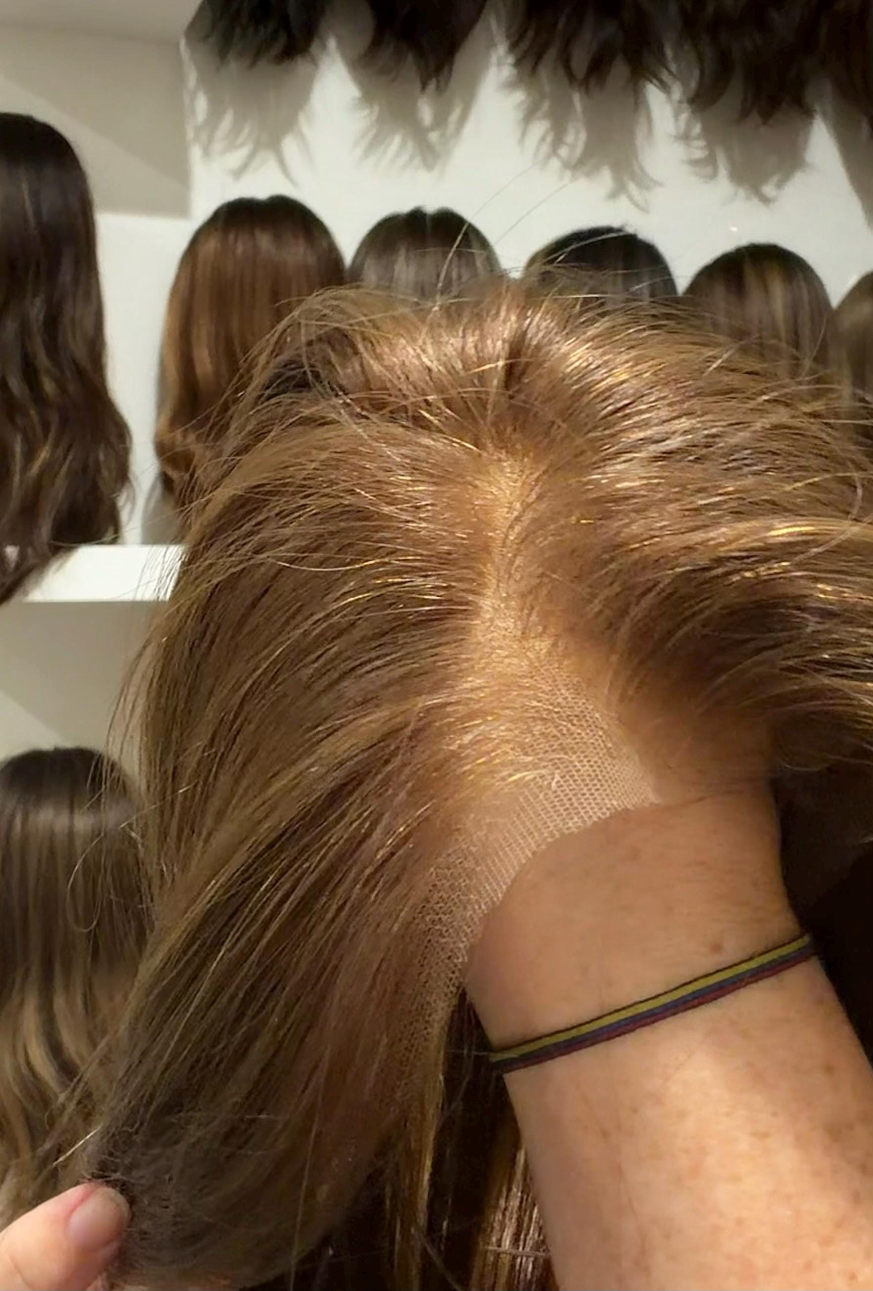 MONARK Brazilian Human Hair T-Crown T-Shaped Hairline Topper 2x11 + 4x6 deep base | Halo | Receding Hairline | Thinning Hair 10-16" t-lace