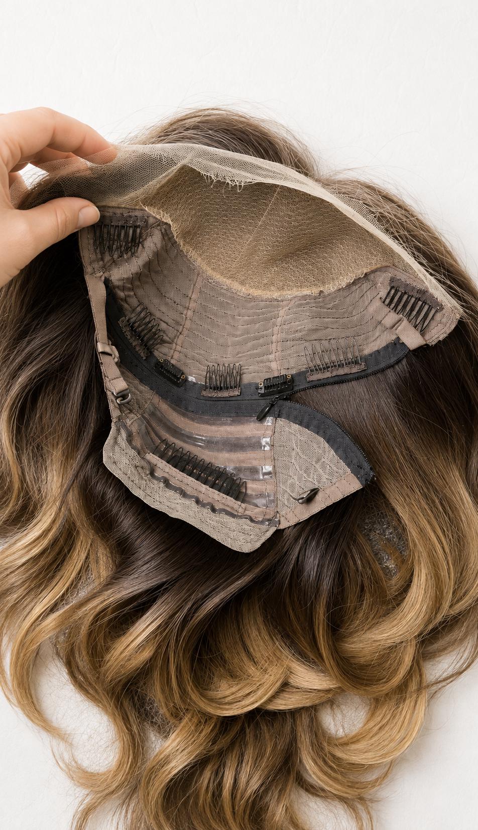 WiG Topper FUSION Two in one piece. One day is a wig and one day is a topper human hair. Different colors available brazilian hair 18-26”