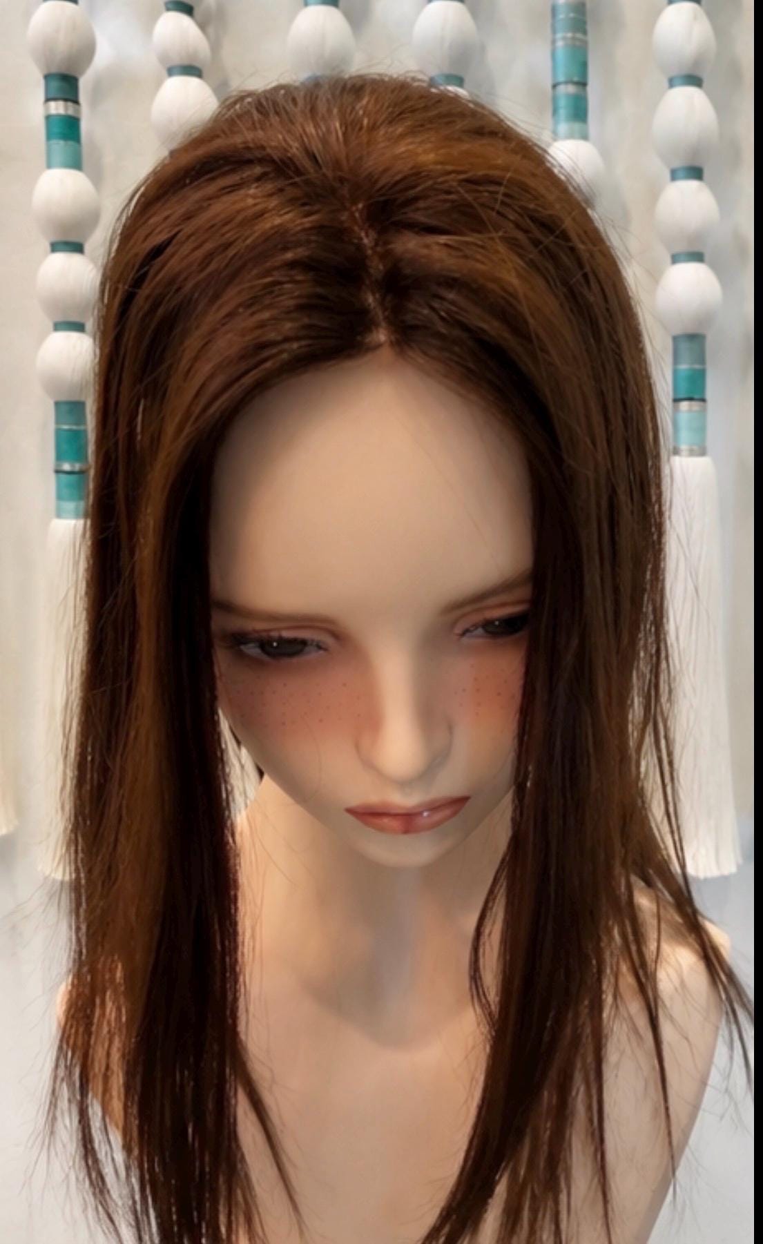 YOKAN Remy Human Hair Topper 16" | 3x5.5” monofilament top| Natural Density | Dark Brown