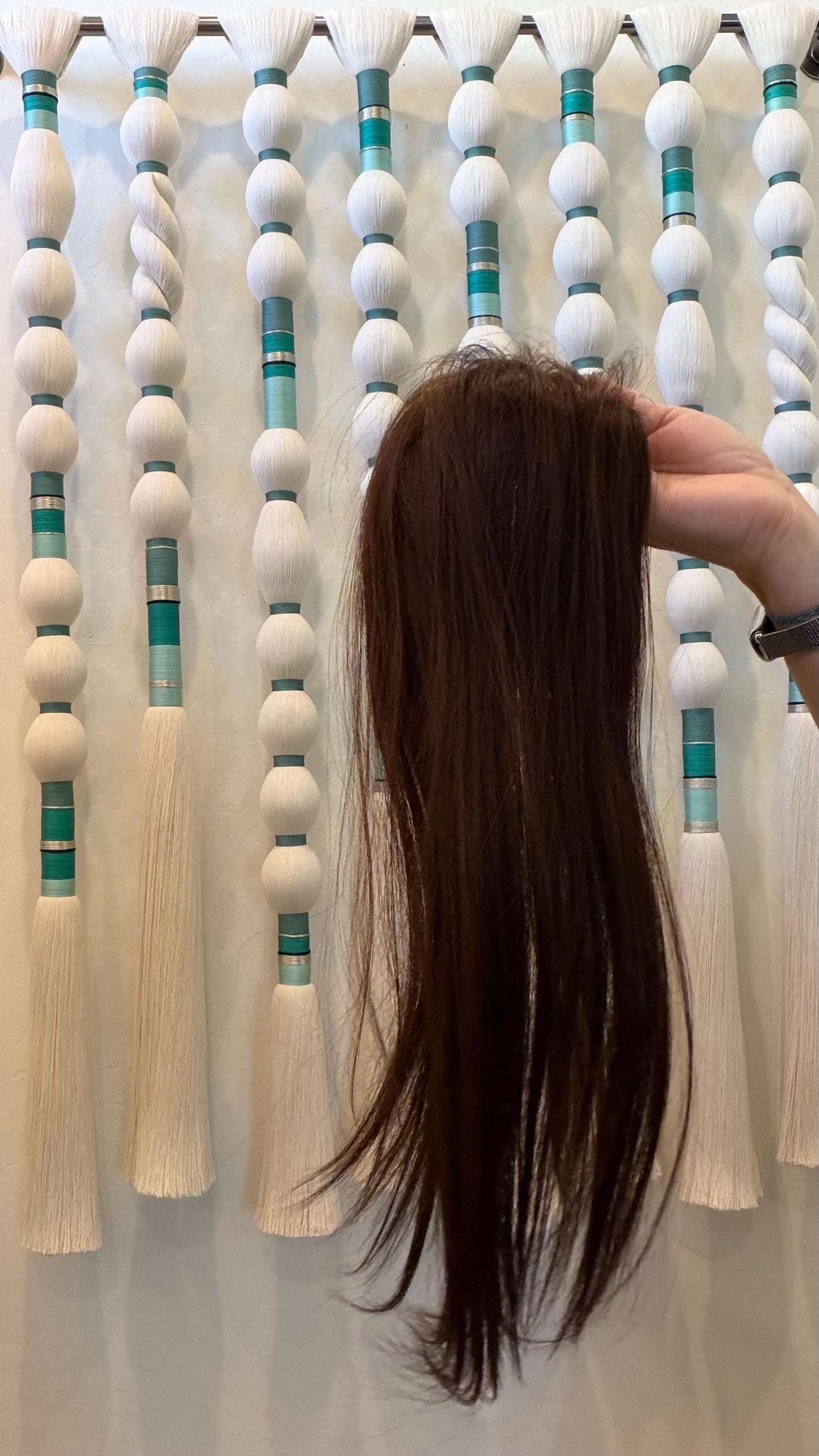 YOKAN Remy Human Hair Topper 16" | 3x5.5” monofilament top| Natural Density | Dark Brown