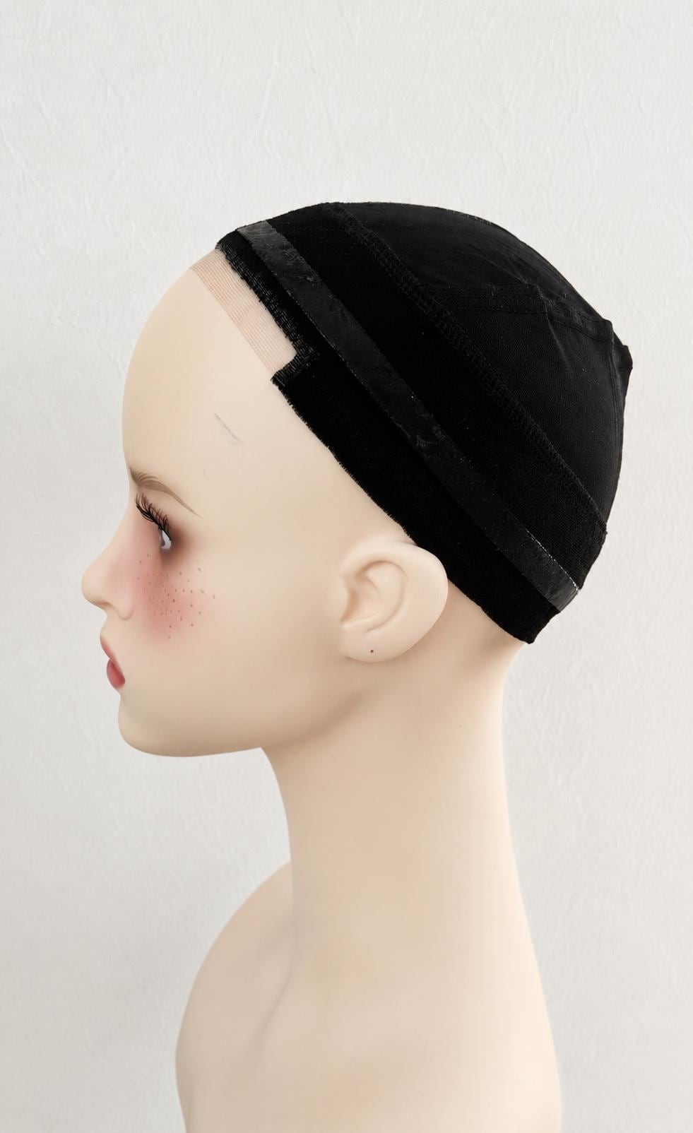 One Swiss T-Lace option Wig Grip Cap with Double-Sided Silicone & Velcro Wig cap | Secure, Breathable Cap for Lace Wigs