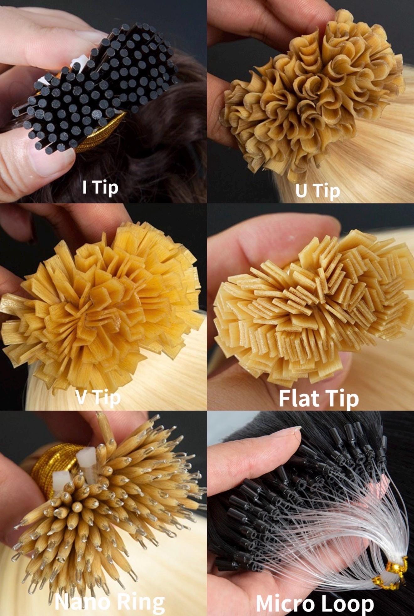 Human Hair Extensions Color Ring Blonde Brunette Balayage Piano Colors Human Hair Swatches Perfect Match for Extensions Toppers and Wigs