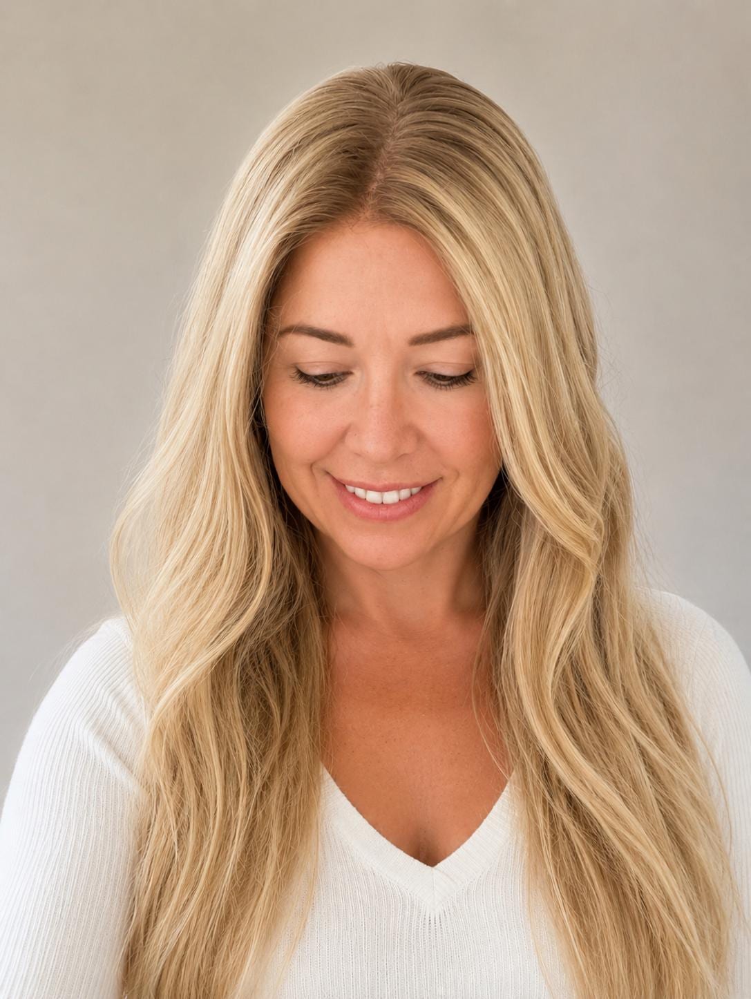 SUNCITY hair lace Top Human Hair wig w/silk liner – Ukrainian Hair Beige Blonde | natural density 14-20”