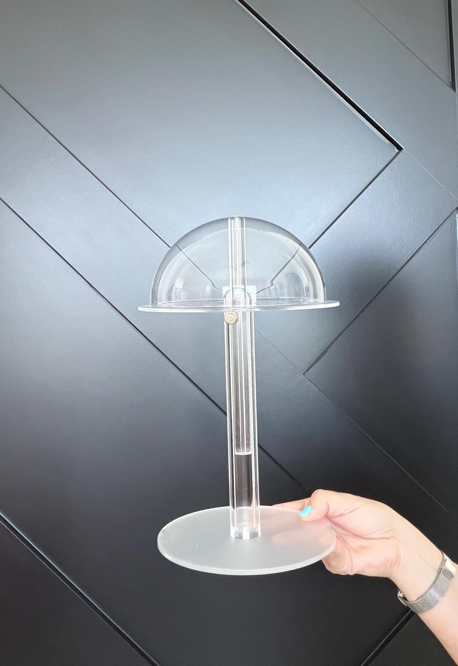ONE Piece Wig acrylic stand for Storage & Drying | Holder for Human Hair and Synthetic Wigs | Space Saving Wig Organizer | Wig Not Included