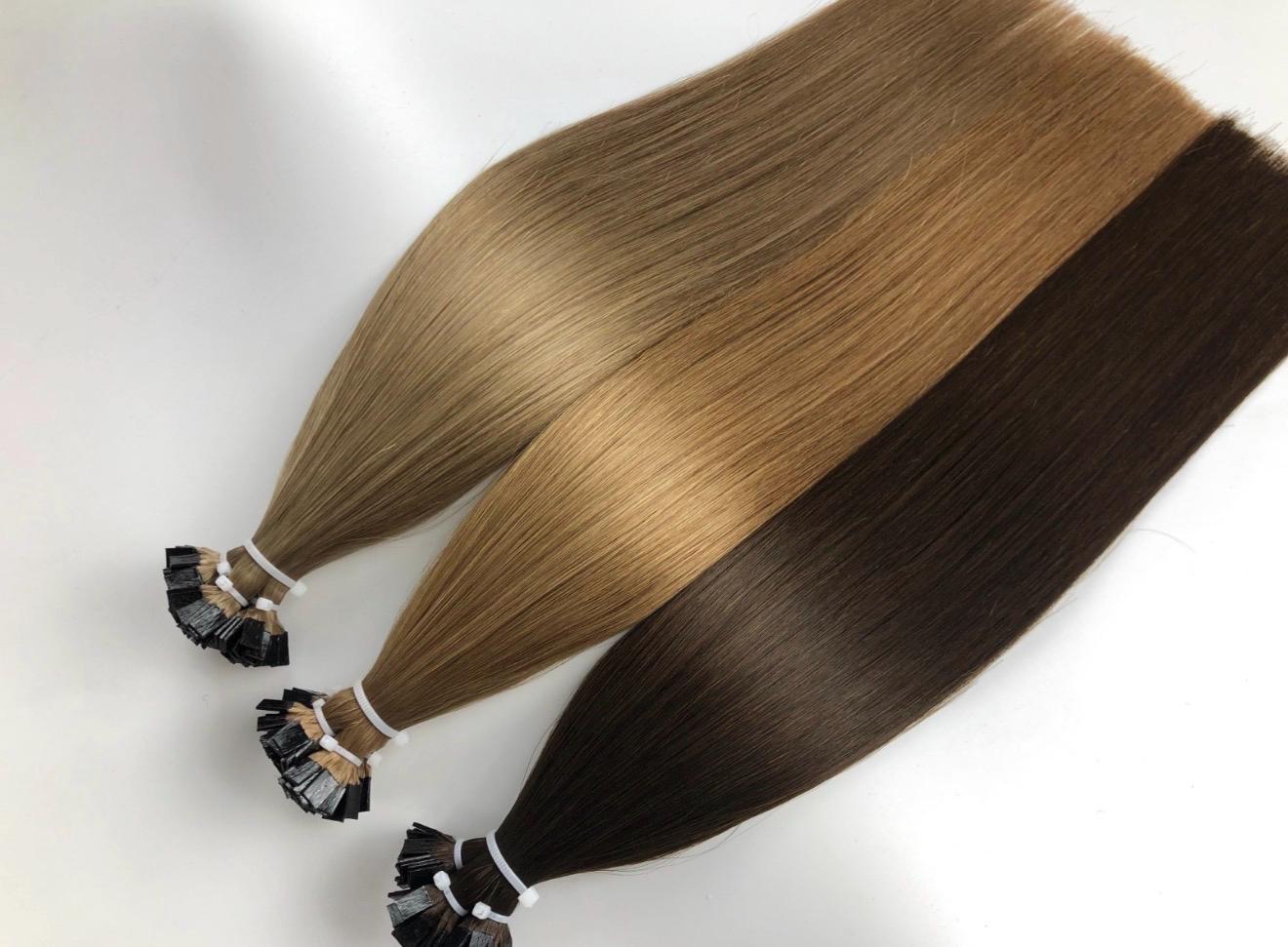 Human Hair Extensions Color Ring Blonde Brunette Balayage Piano Colors Human Hair Swatches Perfect Match for Extensions Toppers and Wigs