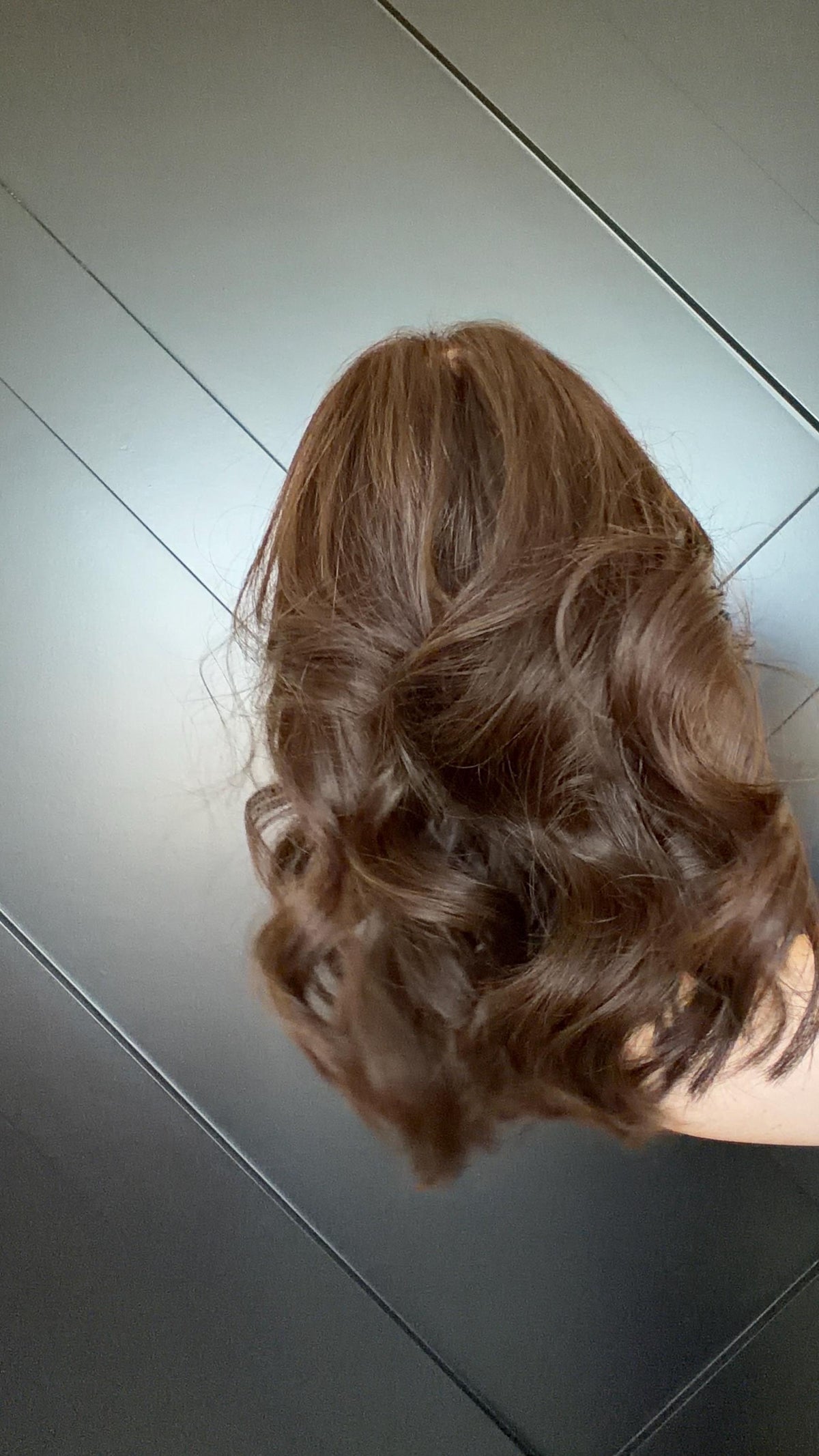 BERTHA 9x9 Clipless European Human Hair Topper | 5x5 Lace front topper, Dark Brown #3, 16-26”, color customization available