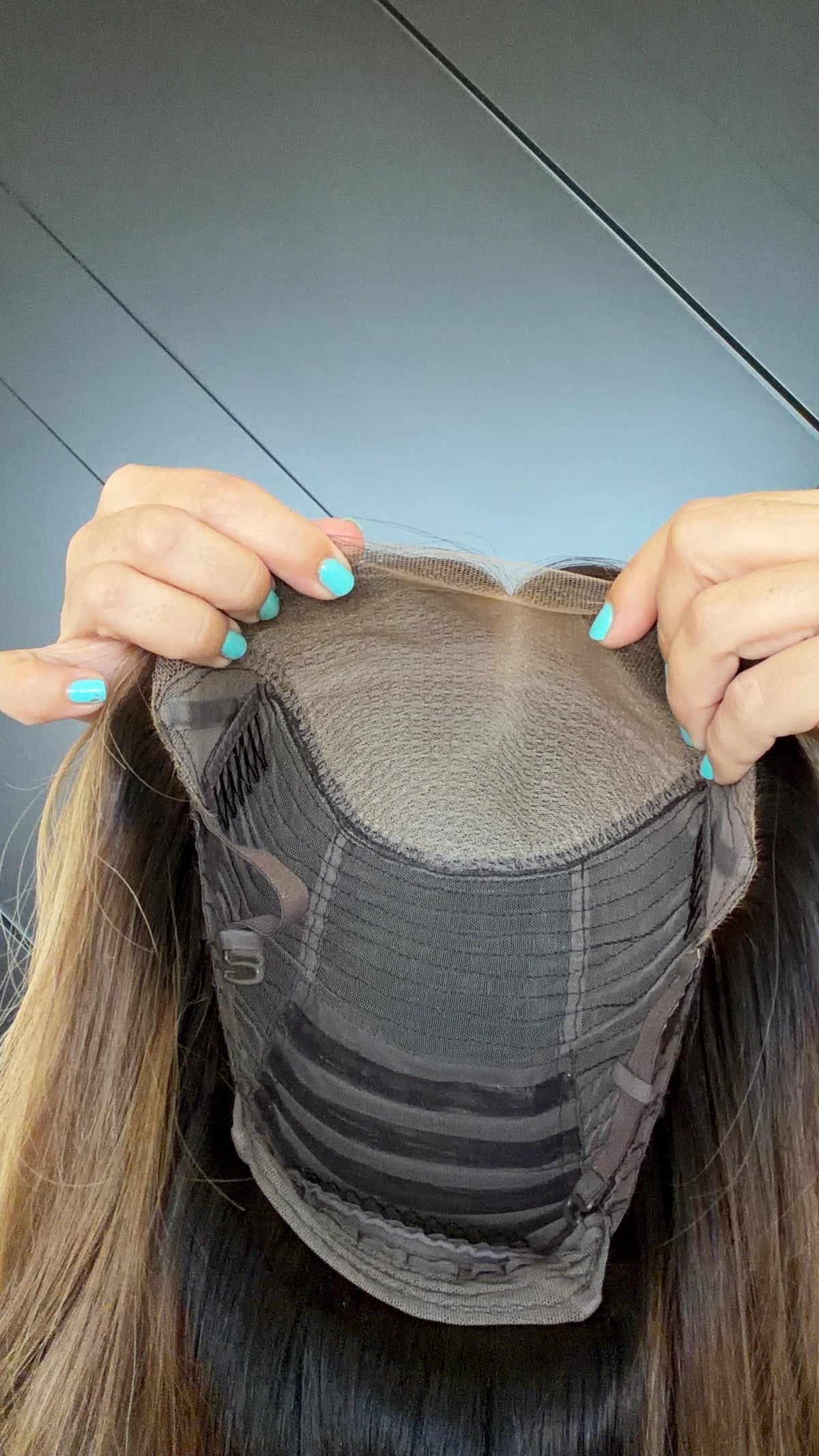 ROSS Lace Front Wig with Liner | Premium European Human Hair | Brunette Blonde Balayage | Natural Density | 18”-26” Bleached Knots