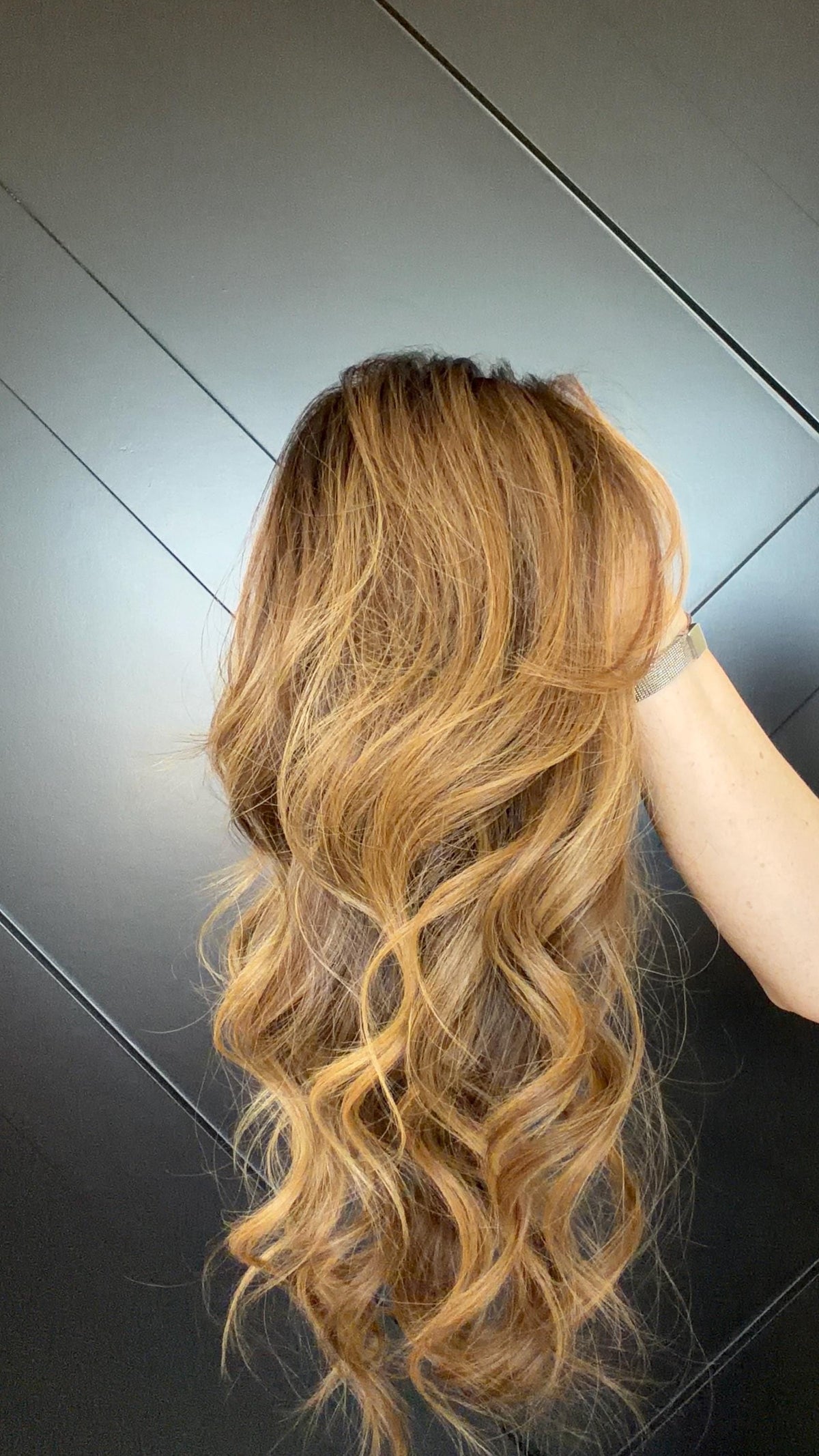 ROSS Lace Front Wig with Liner | Premium European Human Hair | Brunette Blonde Balayage | Natural Density | 18”-26” Bleached Knots