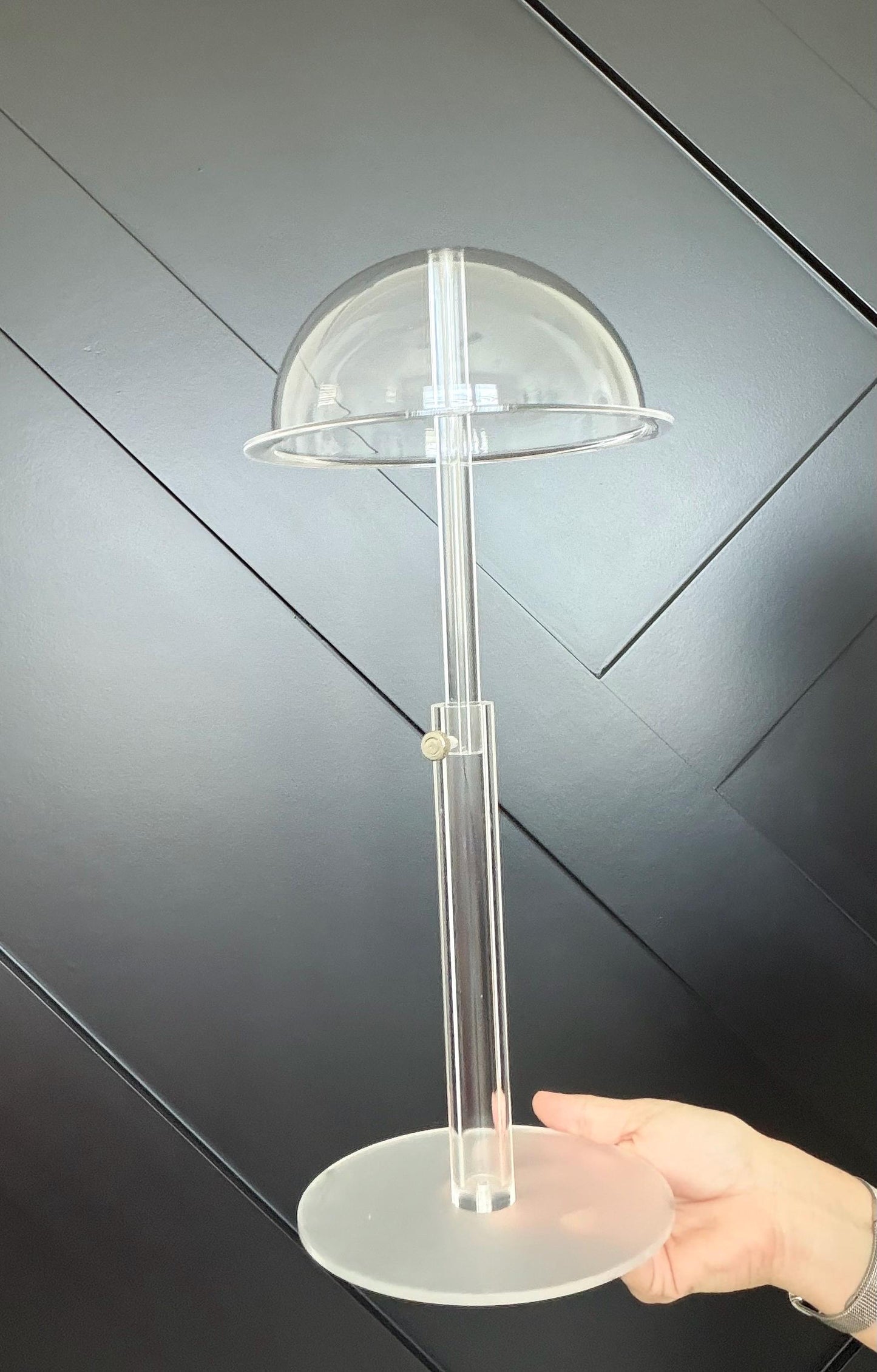 ONE Piece Wig acrylic stand for Storage & Drying | Holder for Human Hair and Synthetic Wigs | Space Saving Wig Organizer | Wig Not Included