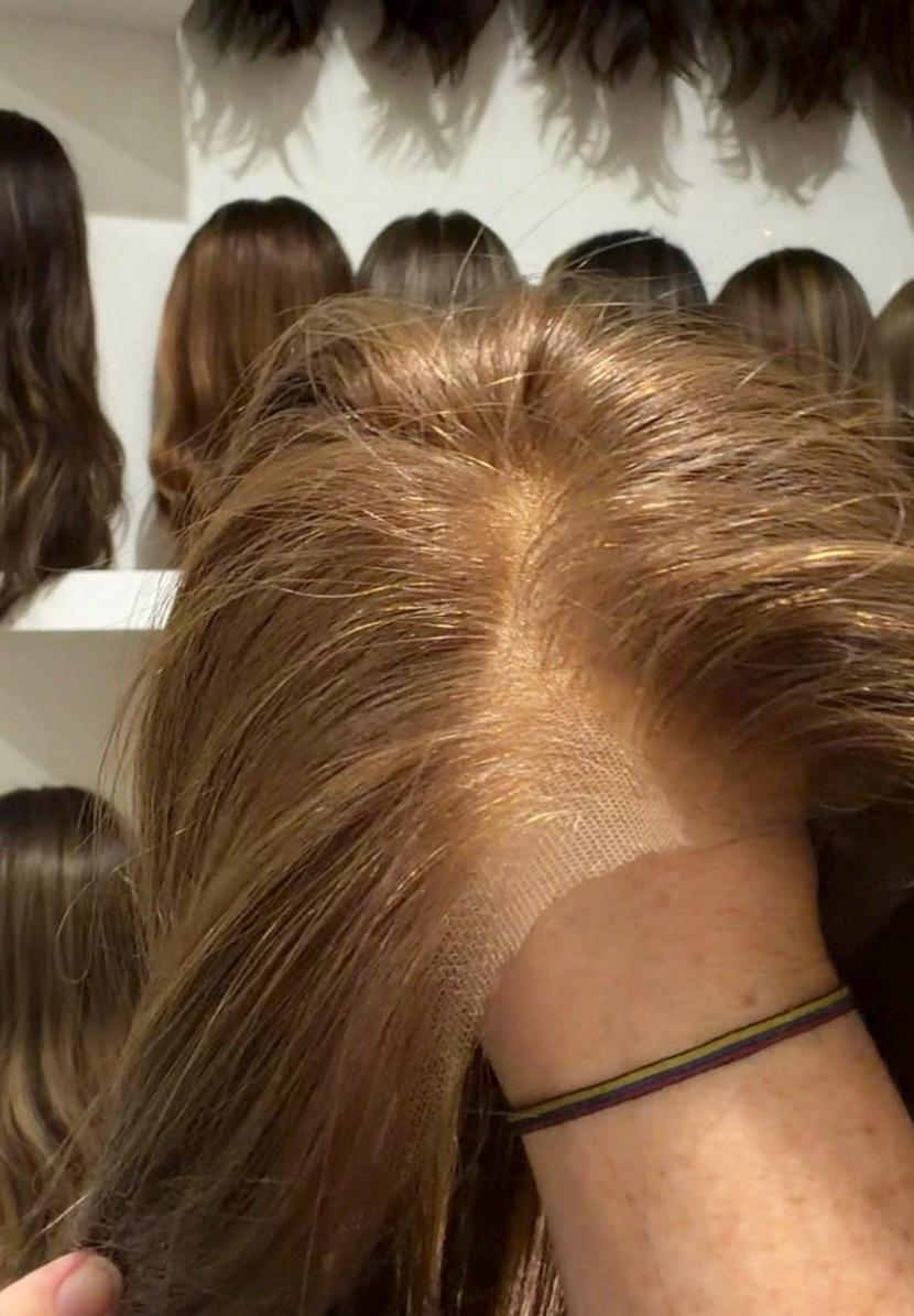 Human Hair Frontal topper SALE Mongolian 2x11 + 4x6 Deep Base Reddish Brown Wide Lace Front & Crown Halo Human Hair Topper | 12-14” PATTY