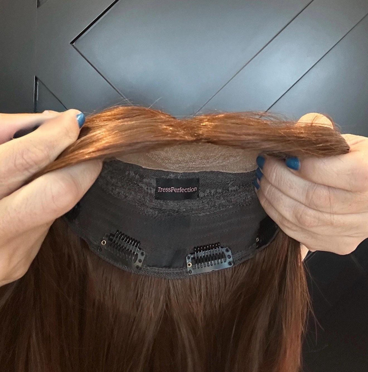 MARIANA European Human Hair Auburn Copper 6x7 Topper silk top 4x4 | 12” Final Sale