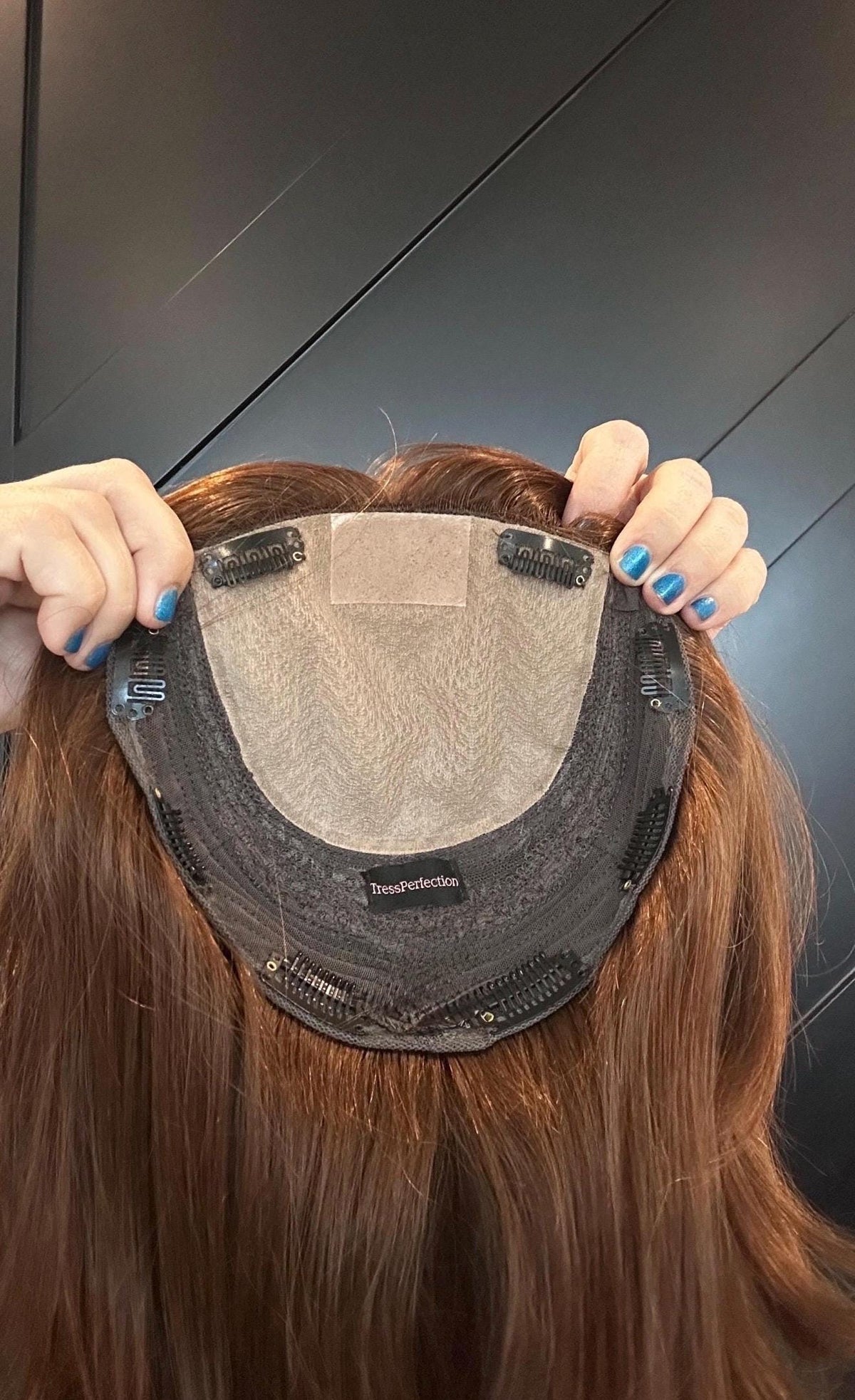 MARIANA European Human Hair Auburn Copper 6x7 Topper silk top 4x4 | 12” Final Sale