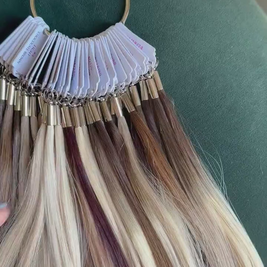 Human Hair Color Ring | Find Your Perfect Hair Piece Match | Custom Wig & Topper Color Selection | Refundable with Hair Piece Purchase