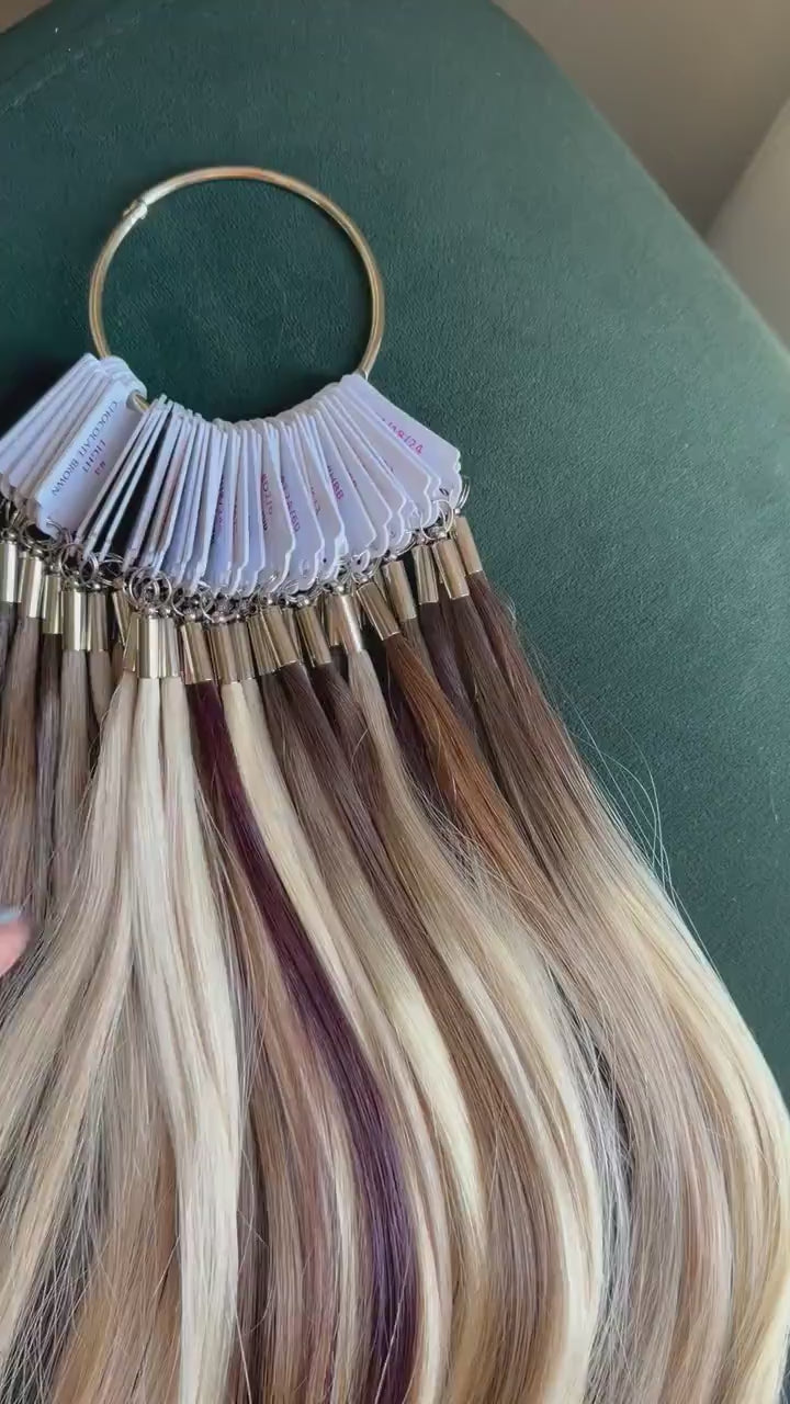 Human Hair Color Ring | Find Your Perfect Hair Piece Match | Custom Wig & Topper Color Selection | Refundable with Hair Piece Purchase