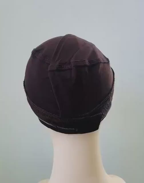 One Swiss T-Lace option Wig Grip Cap with Double-Sided Silicone & Velcro Wig cap | Secure, Breathable Cap for Lace Wigs