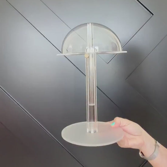 ONE Piece Wig acrylic stand for Storage & Drying | Holder for Human Hair and Synthetic Wigs | Space Saving Wig Organizer | Wig Not Included