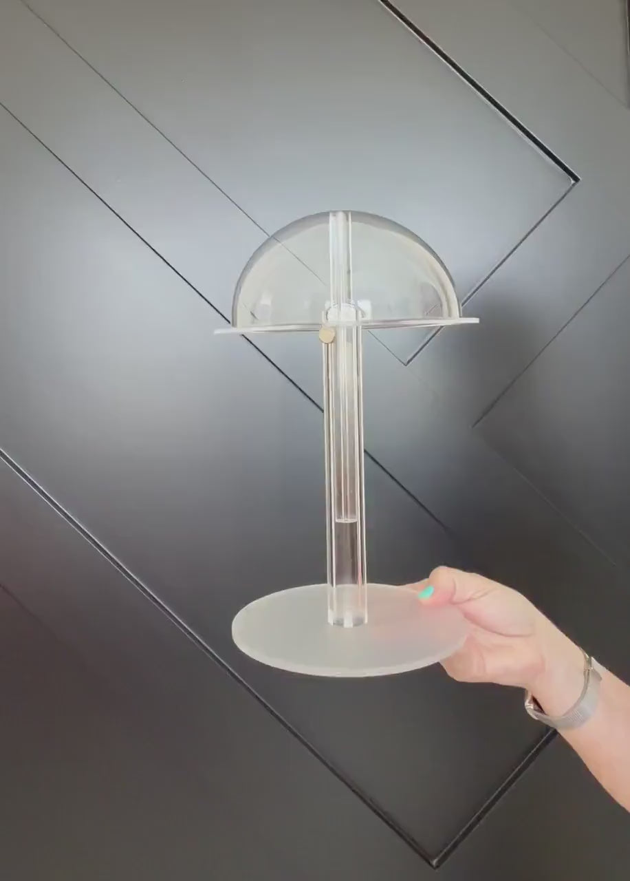 ONE Piece Wig acrylic stand for Storage & Drying | Holder for Human Hair and Synthetic Wigs | Space Saving Wig Organizer | Wig Not Included