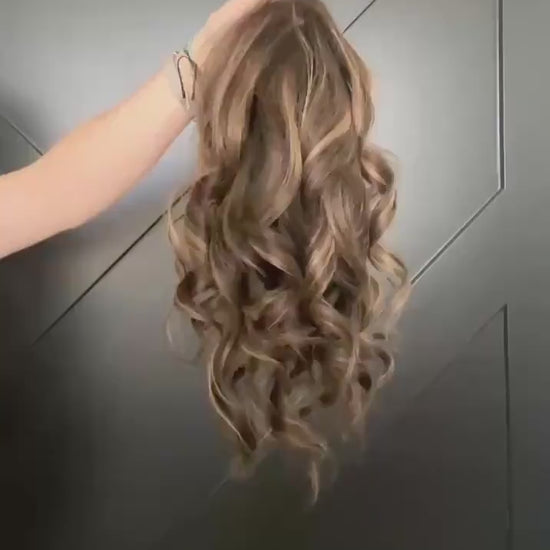 LONE Custom-Made European or Brazilian  Hair Toppe | Remy Human Hair | Custom Color Wig Topper –  9x9 Silk  | Low or High Density | 20”-22”