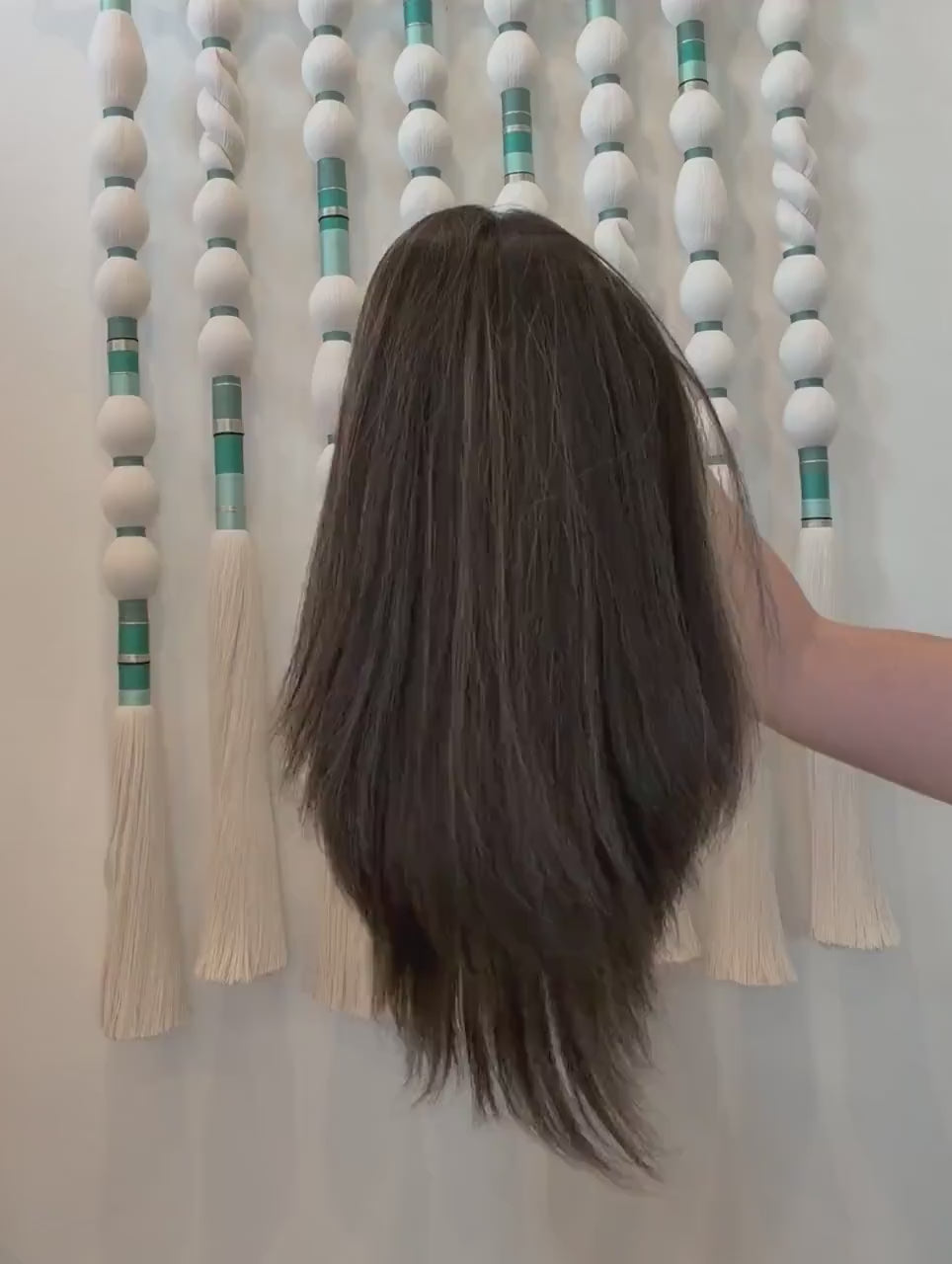 TAPIOCA 18"  8x8 topper 4x4 Silk Top Human Hair Topper – Natural Black Highlights  |  | Realistic Scalp Look | Brazilian Remy Human Hair